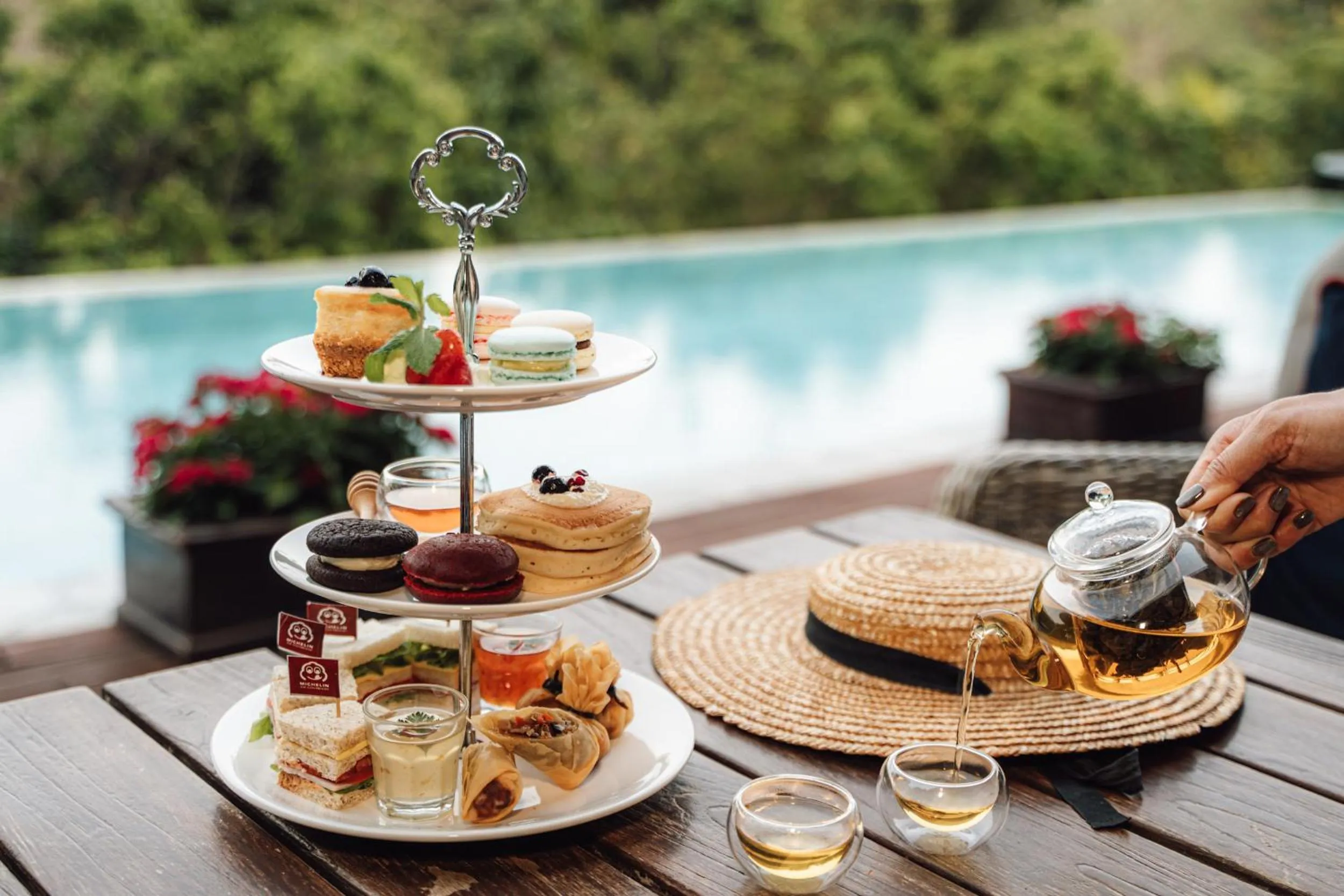 Pool view in Chantra Khiri Chalet Chiang Mai