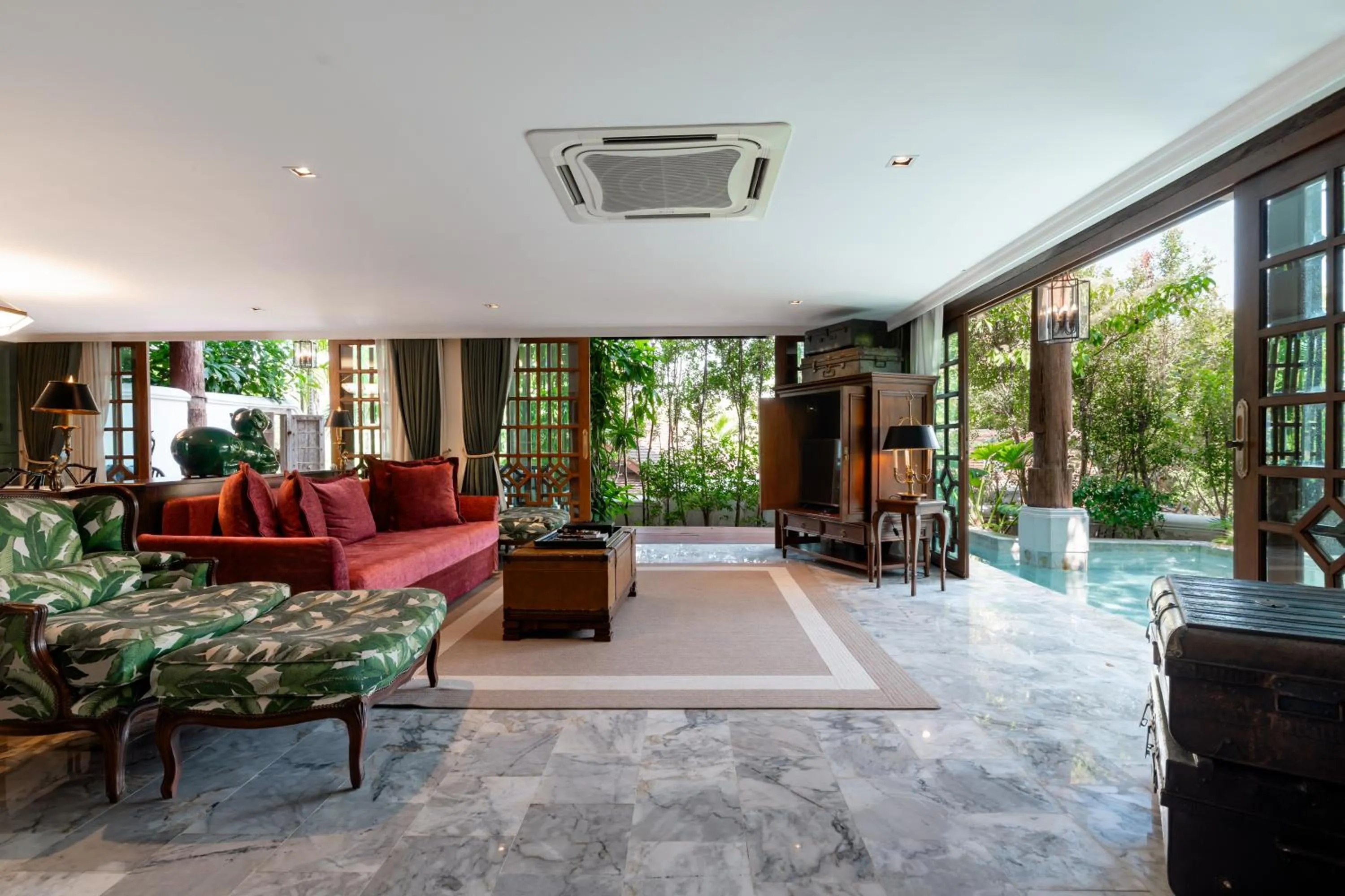 Living room in Chantra Khiri Chalet Chiang Mai