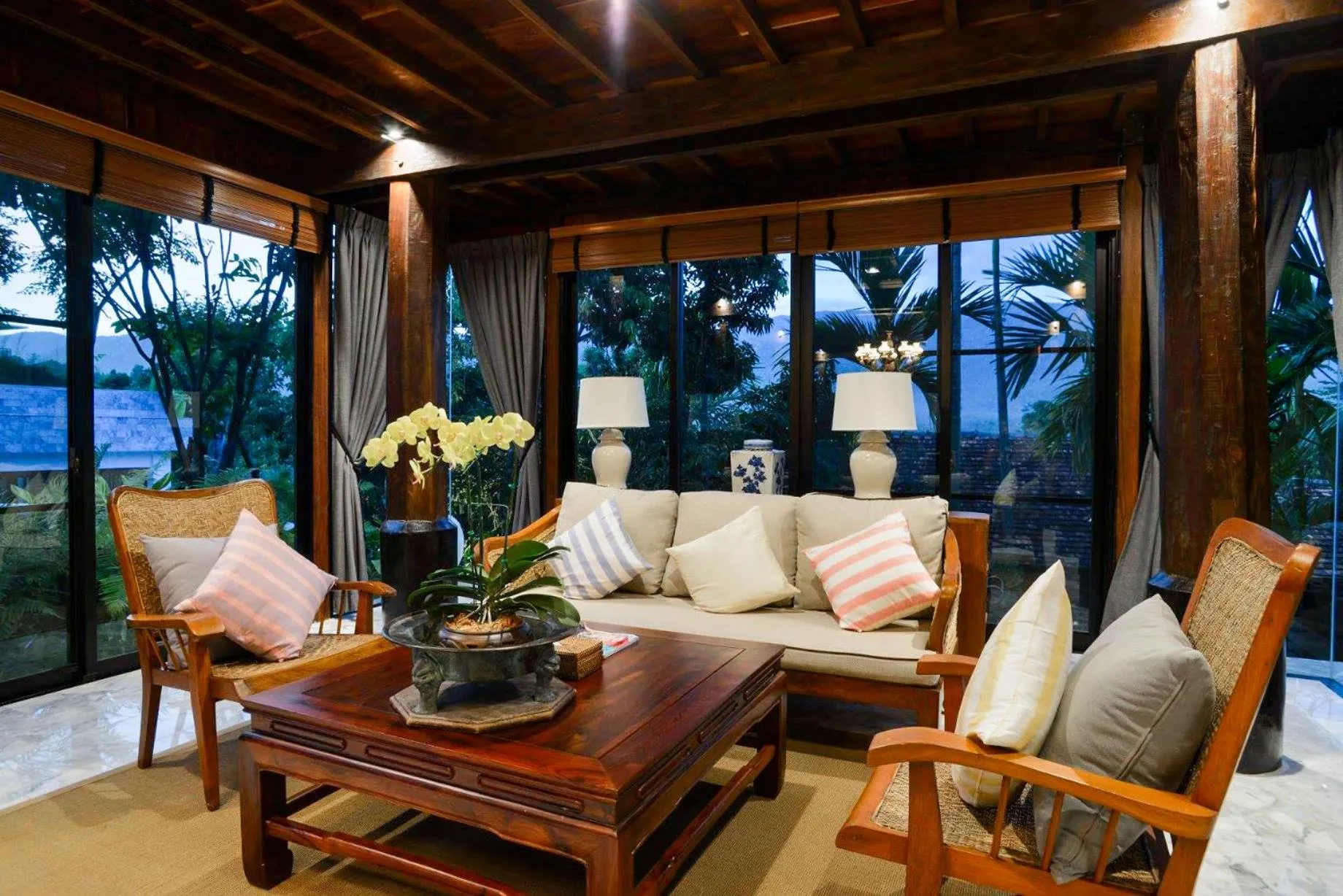 Living room in Chantra Khiri Chalet Chiang Mai