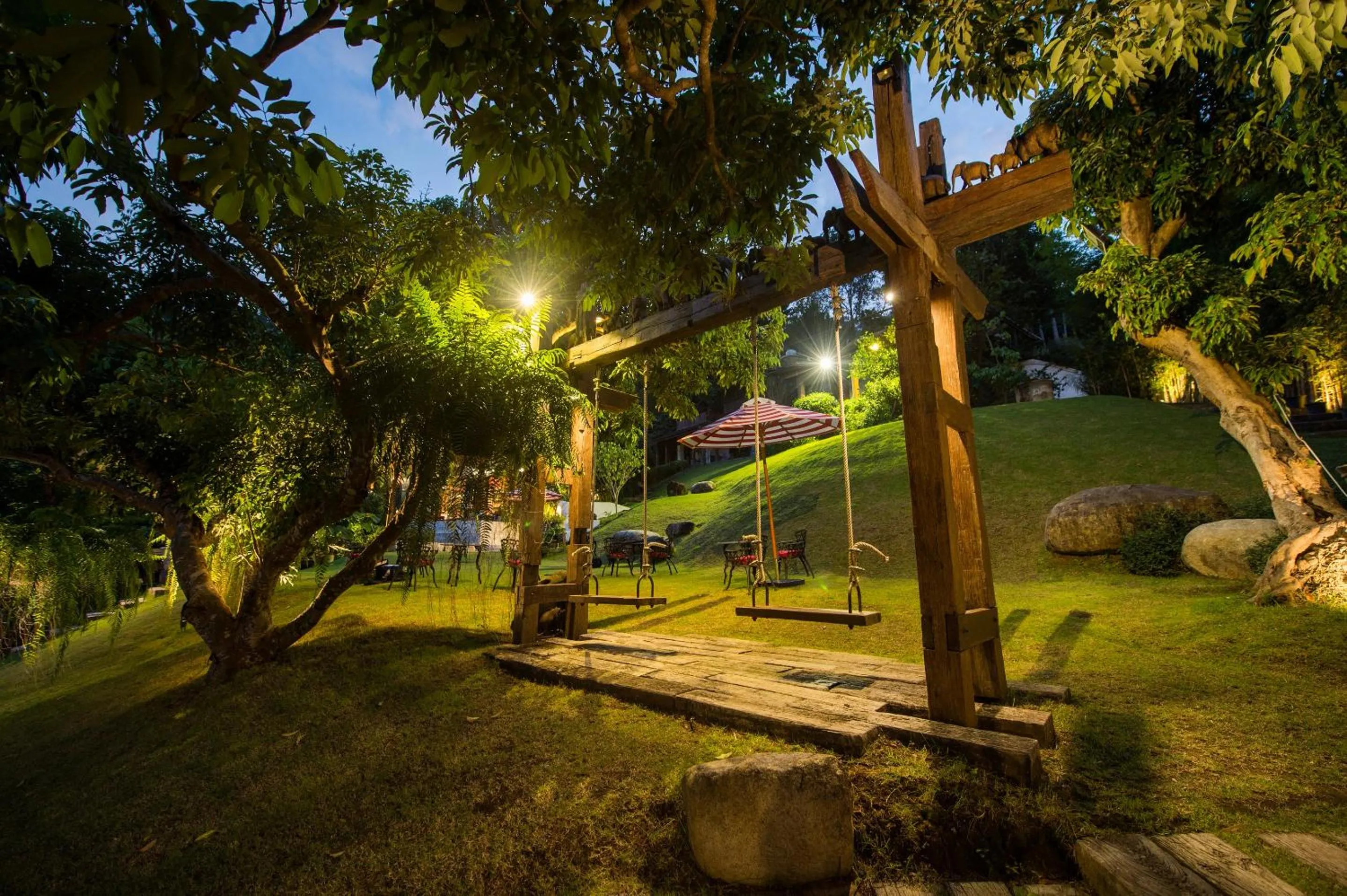 Garden in Chantra Khiri Chalet Chiang Mai