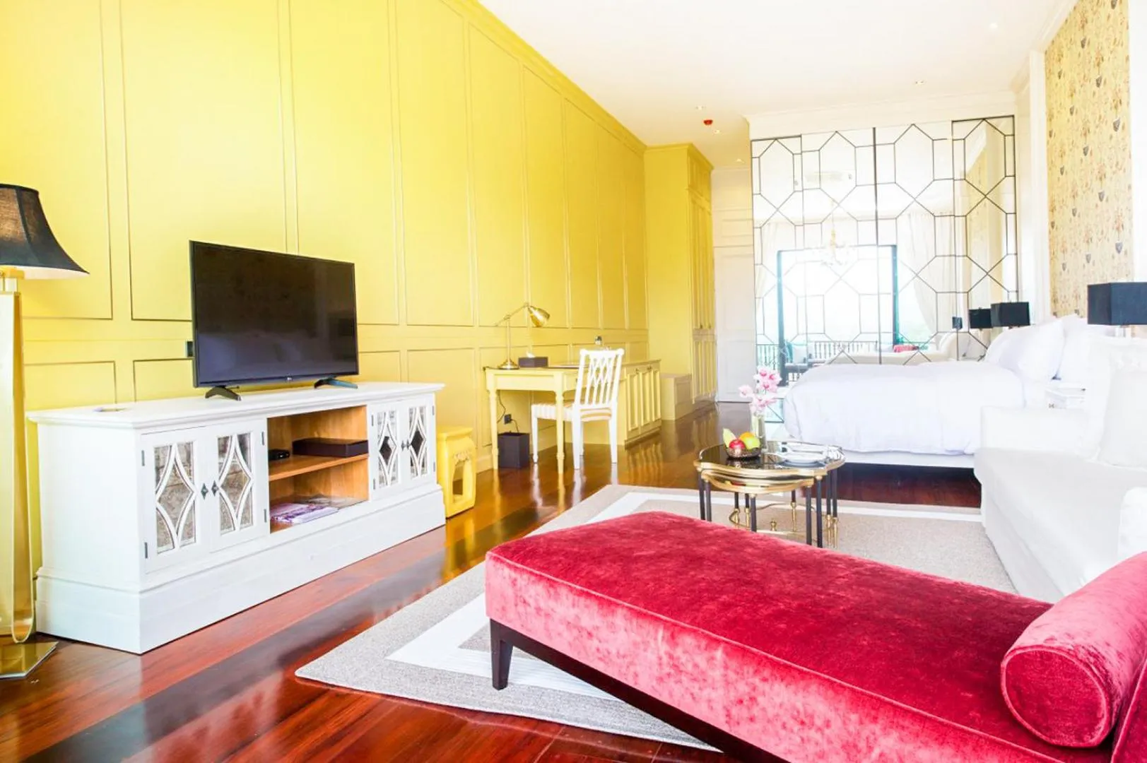 Communal lounge/ TV room in Chantra Khiri Chalet Chiang Mai