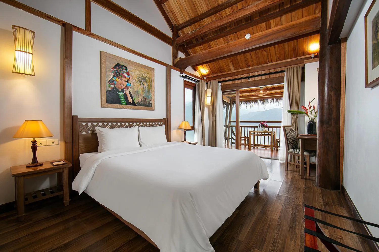 Place of worship, Bed in Mai Chau Hideaway Lake Resort