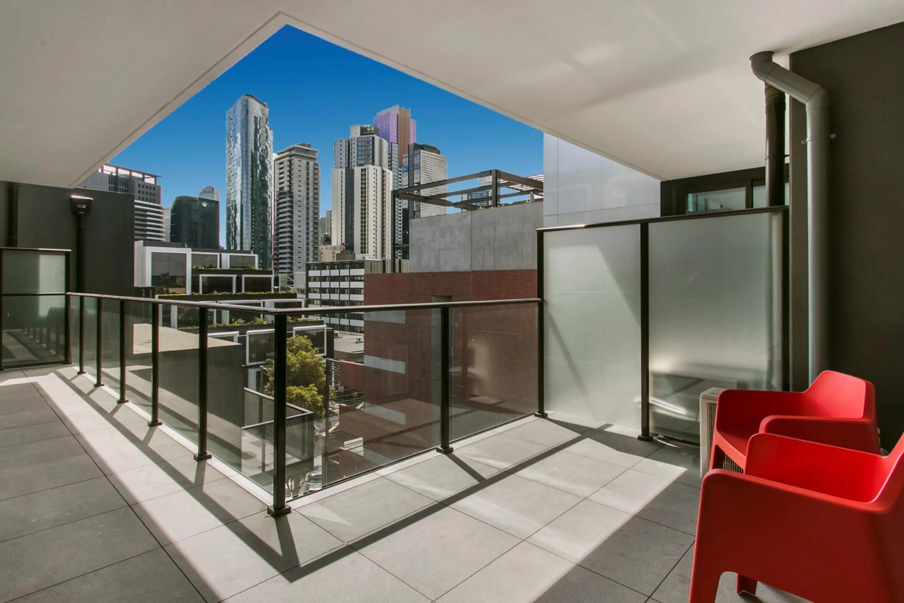 Balcony/Terrace in Melbourne City Apartments - Teri