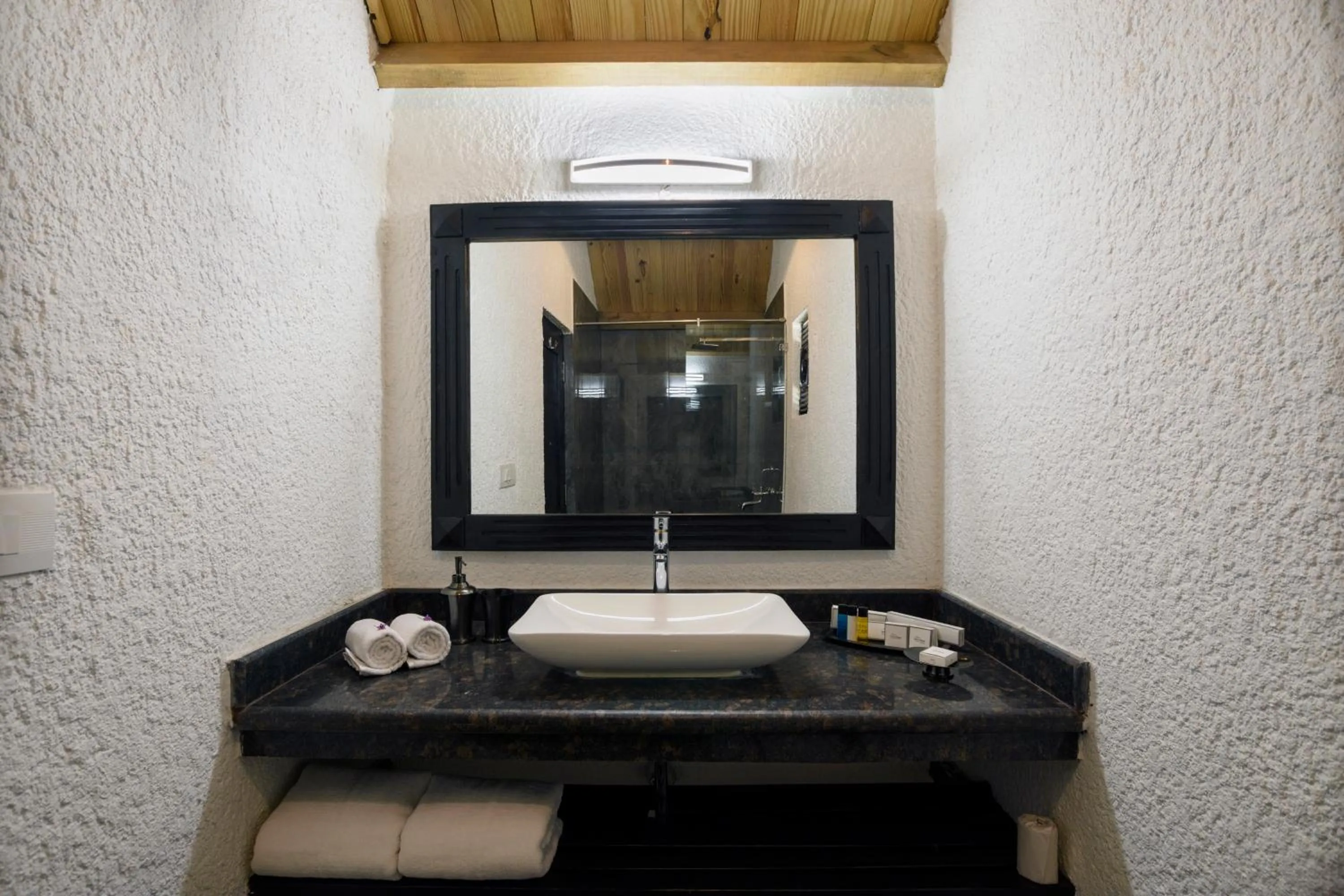 Bathroom in White Wood Resort By Stone Wood Hotels