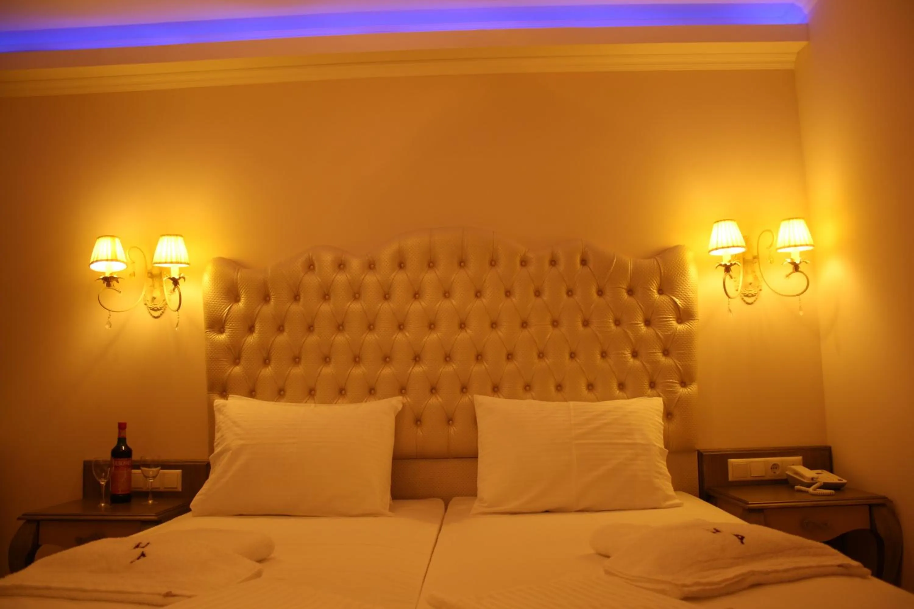 Bed in Palatino Hotel