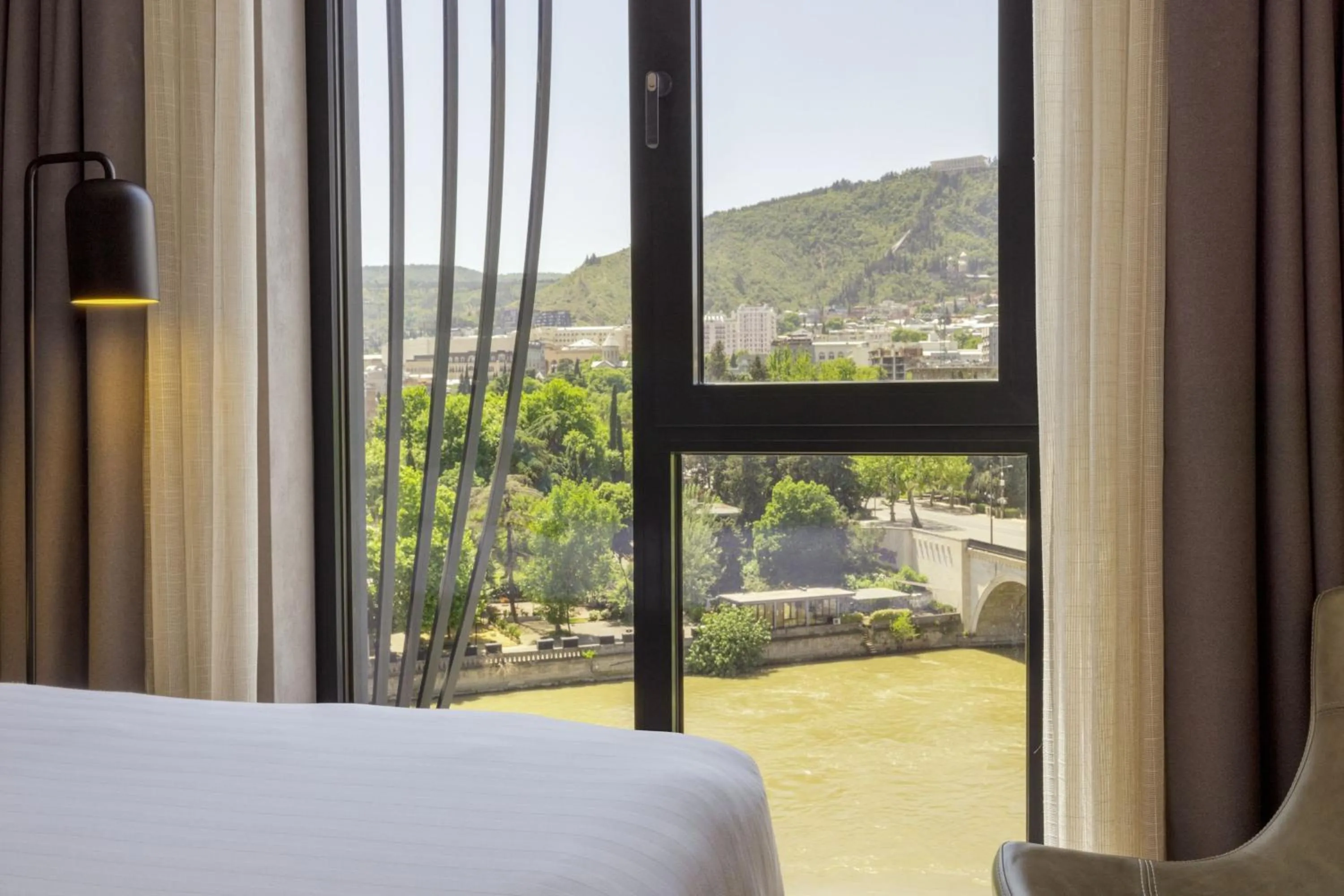 Photo of the whole room, Bed in Moxy Tbilisi