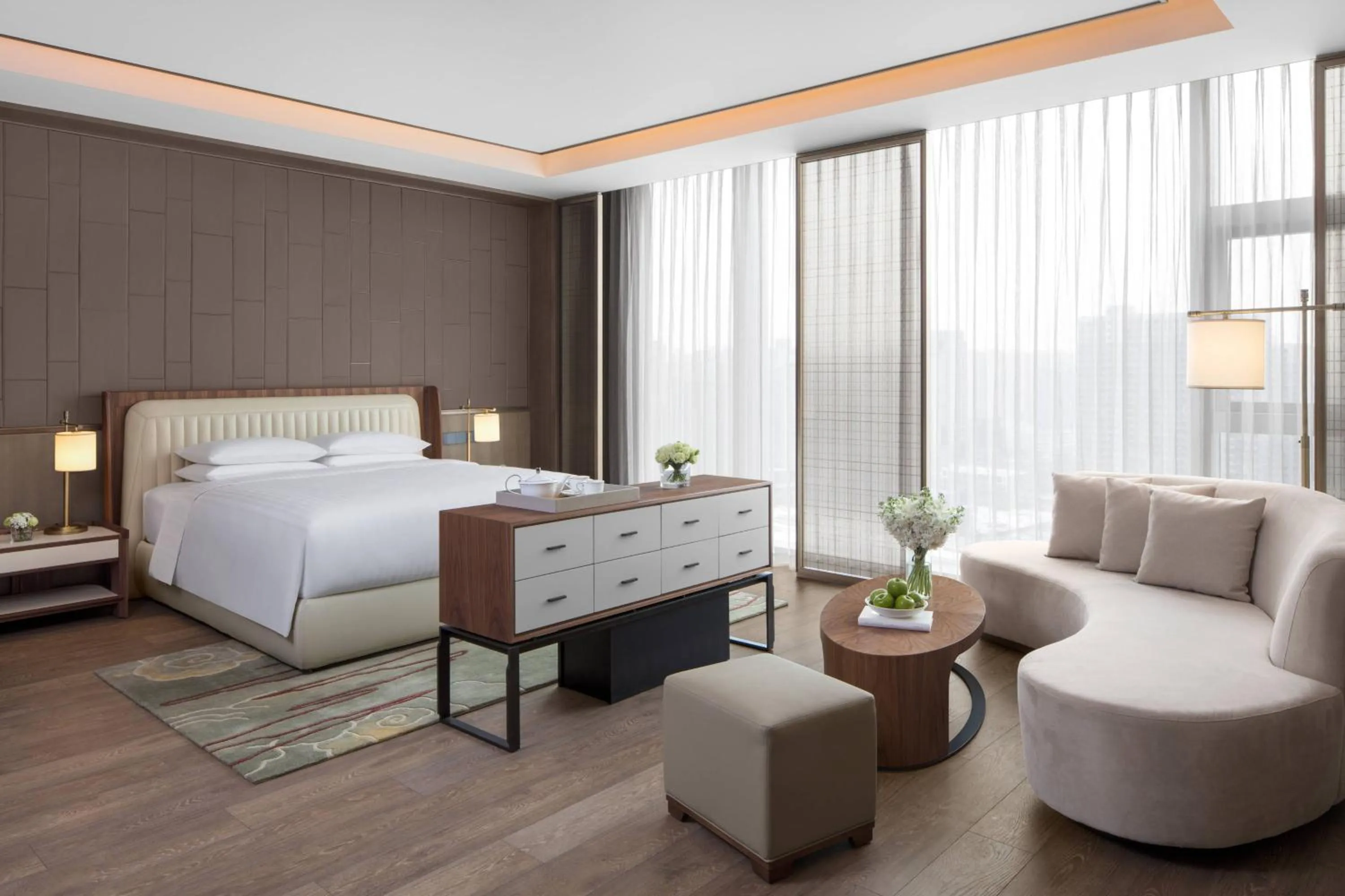 Bedroom, Bed in Courtyard By Marriott Xi'an North
