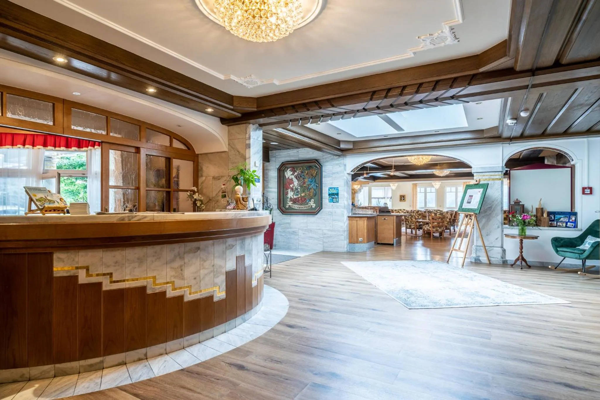 Lobby or reception in Hotel Alexanderhof