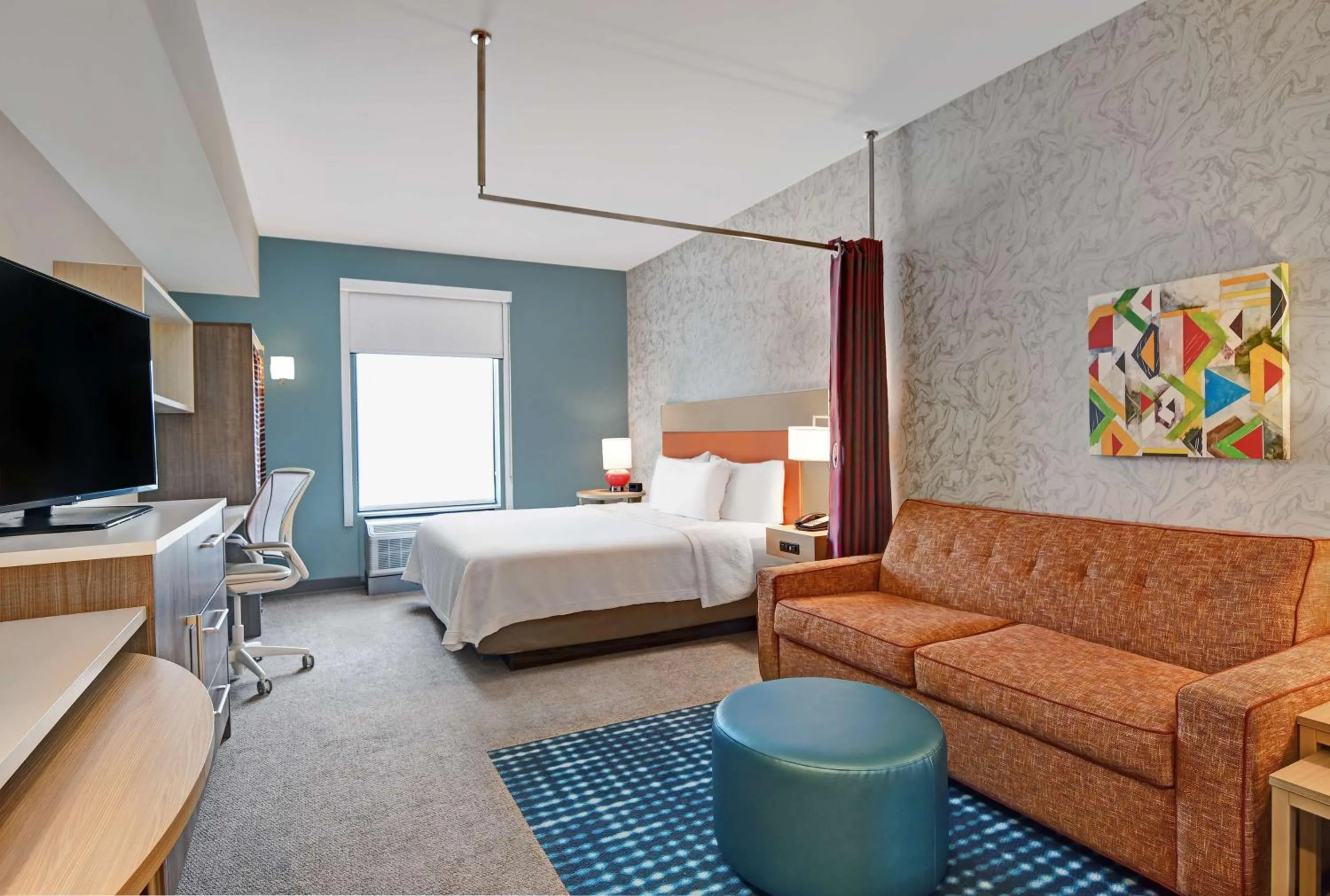 Bedroom, Bed in Home2 Suites By Hilton Bordentown