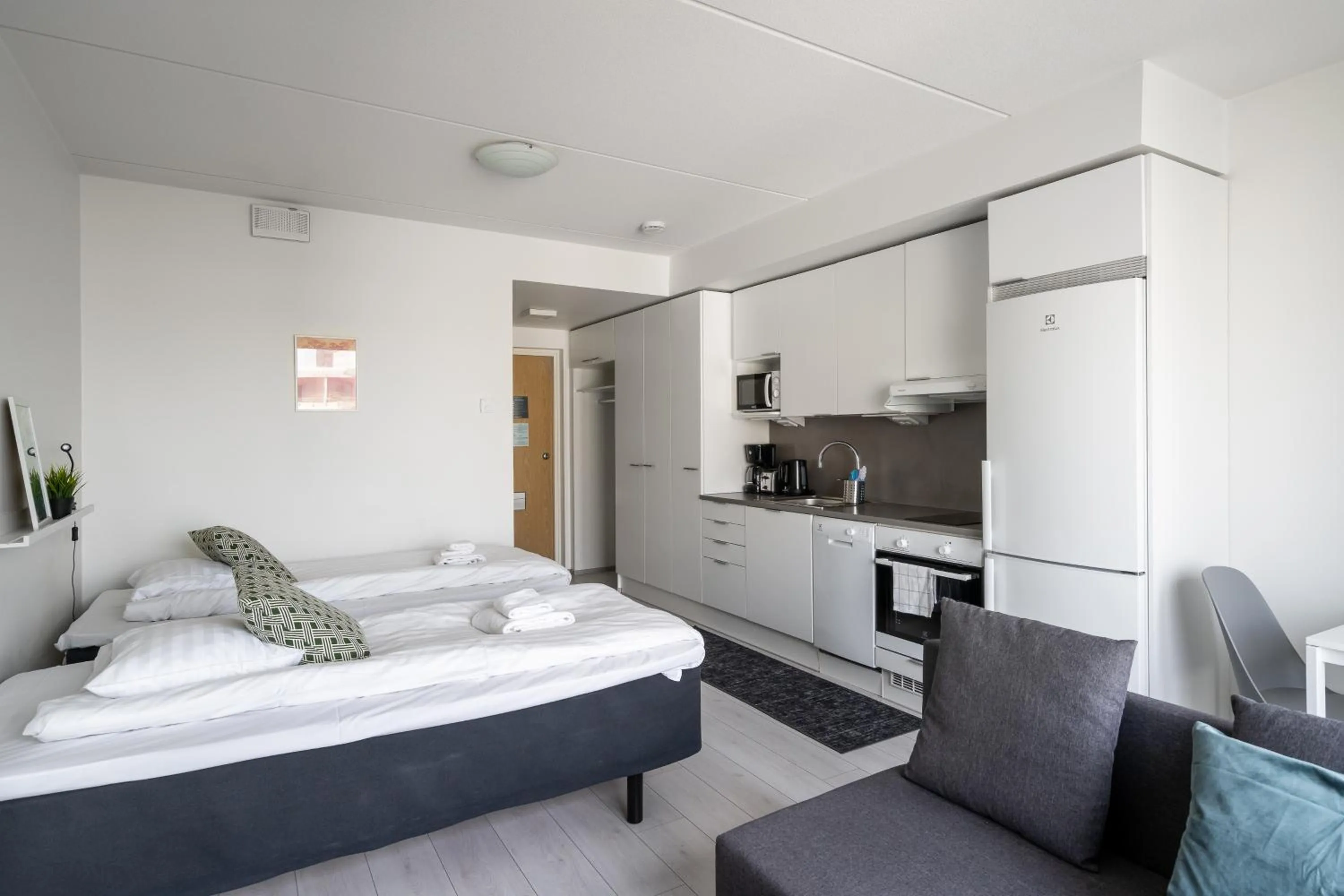 Bed in Hiisi Homes Espoo Center