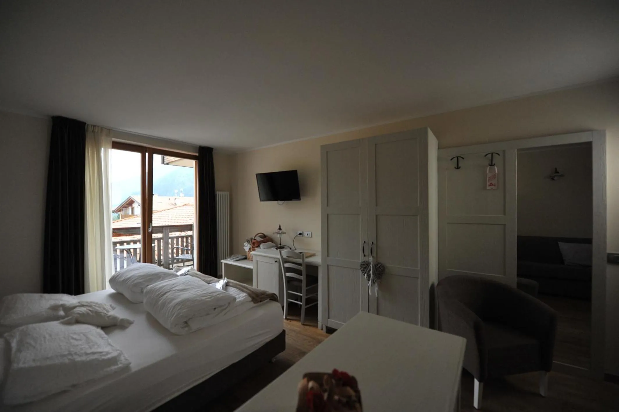 Bed in Bio Hotel Brusago Vital & Wellness