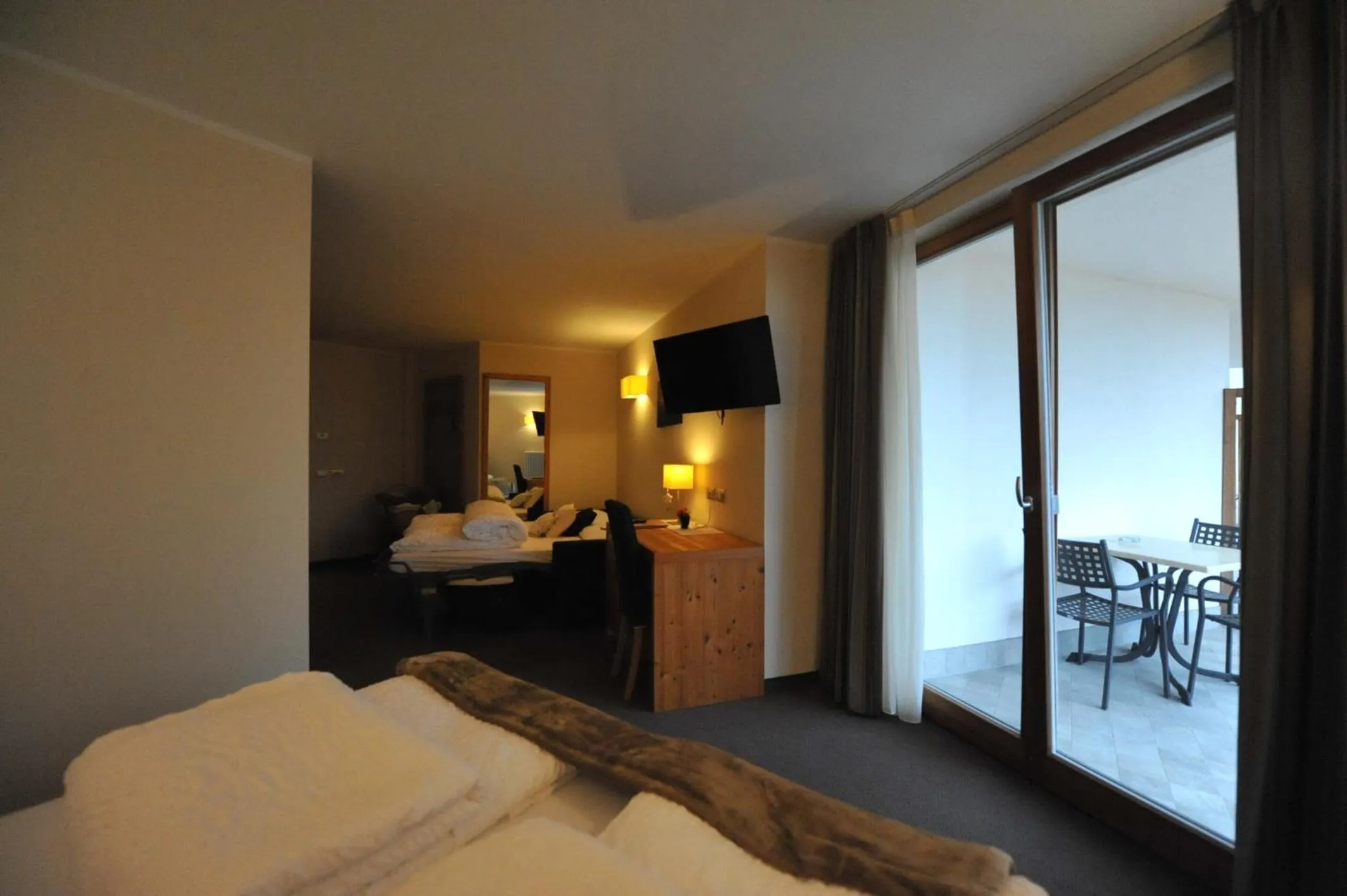 Bed in Bio Hotel Brusago Vital & Wellness