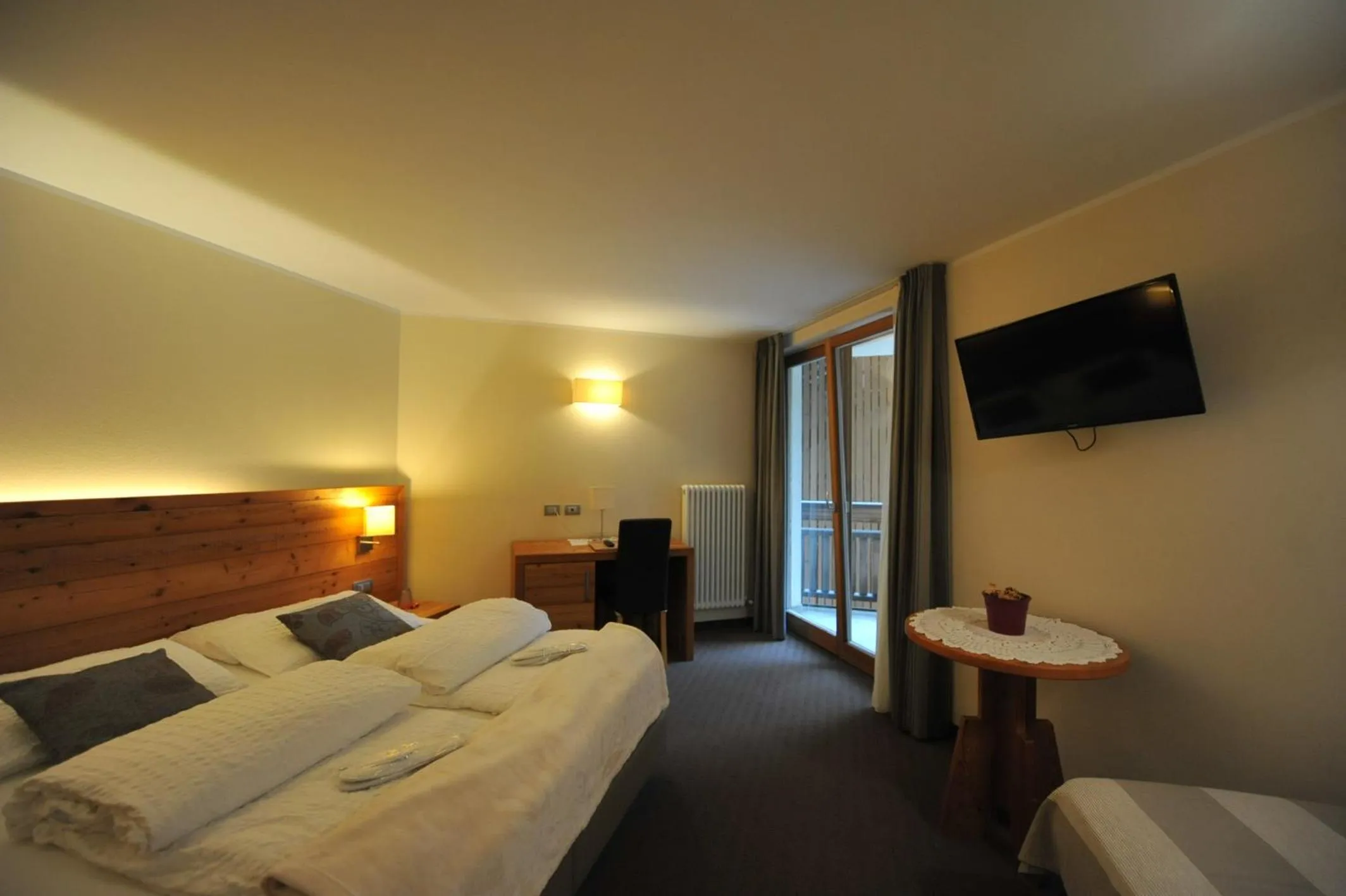 Bed in Bio Hotel Brusago Vital & Wellness