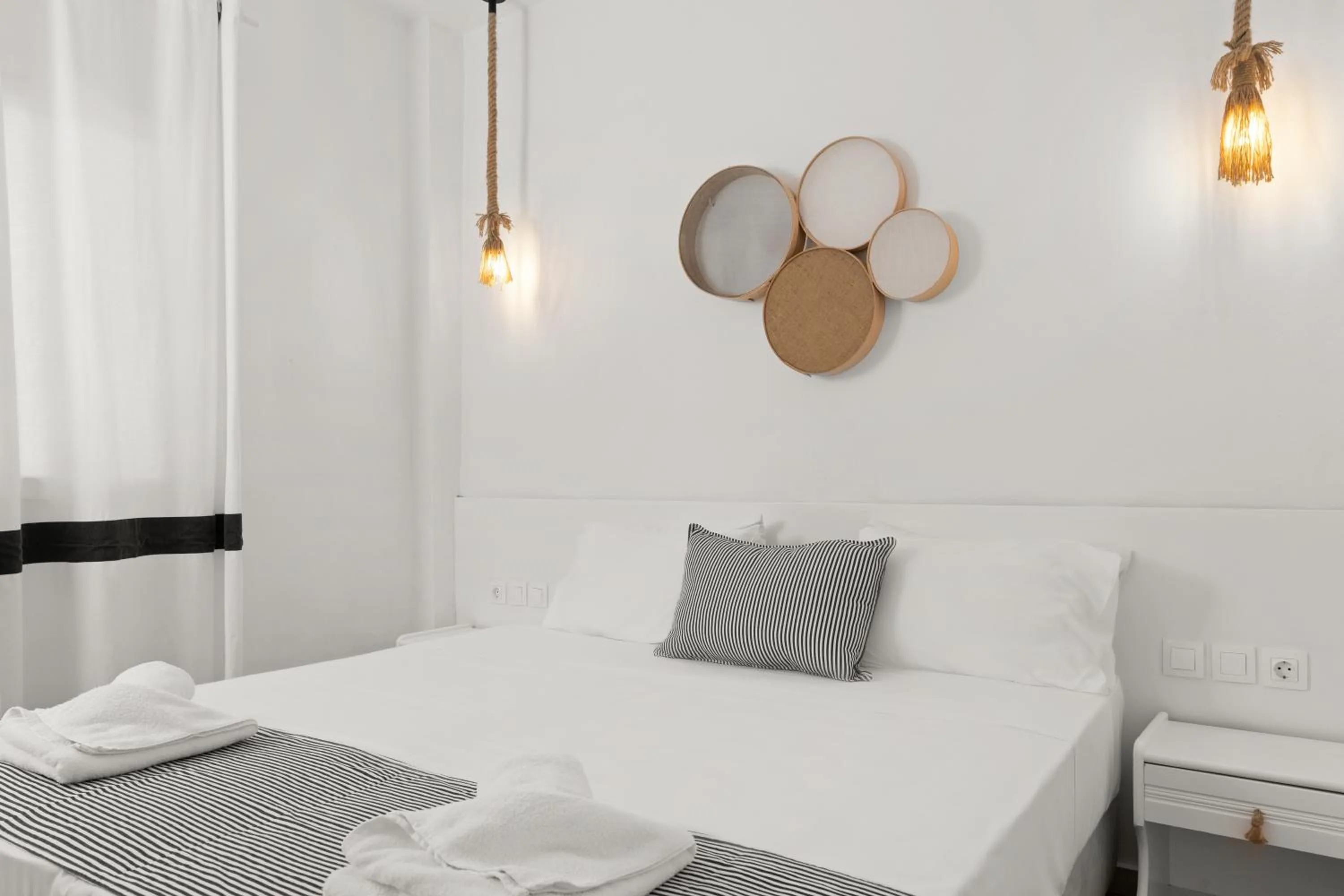 Bed in Mr and Mrs White Corfu Couples Retreat Adults Only