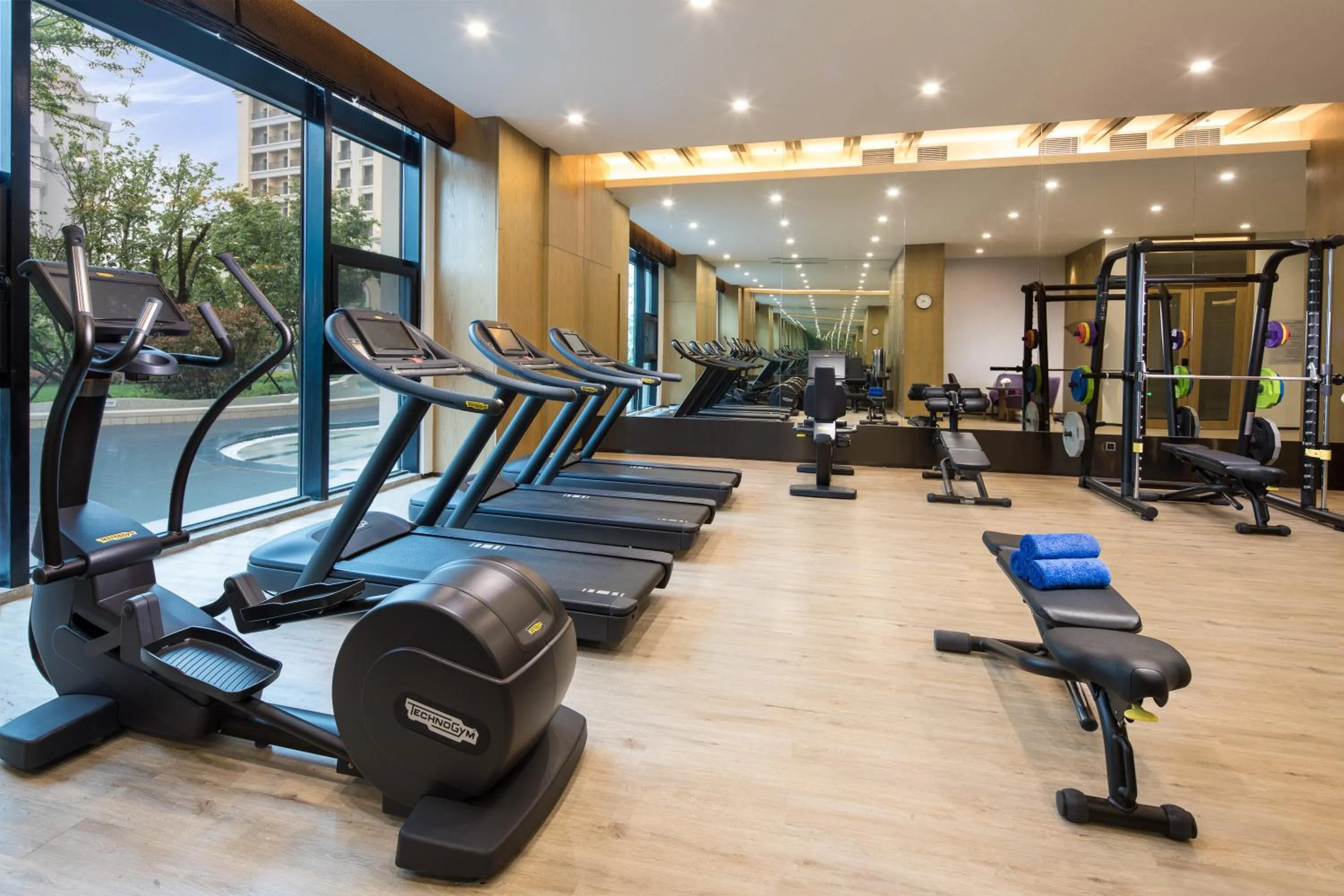 Fitness centre/facilities in Crowne Plaza QingdaoOriental Movie Metropolis by IHG