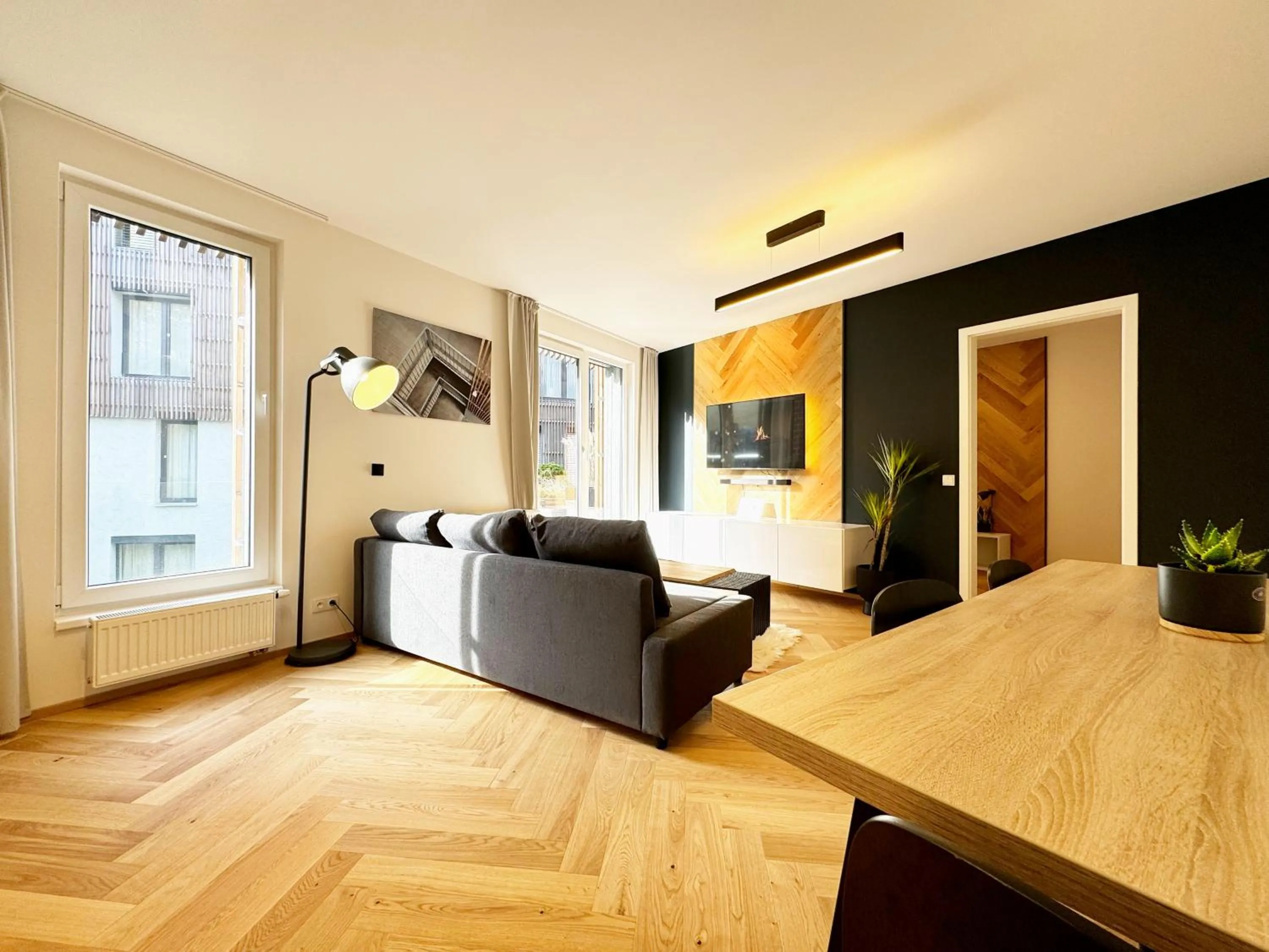 Living room in Lakepark Residence