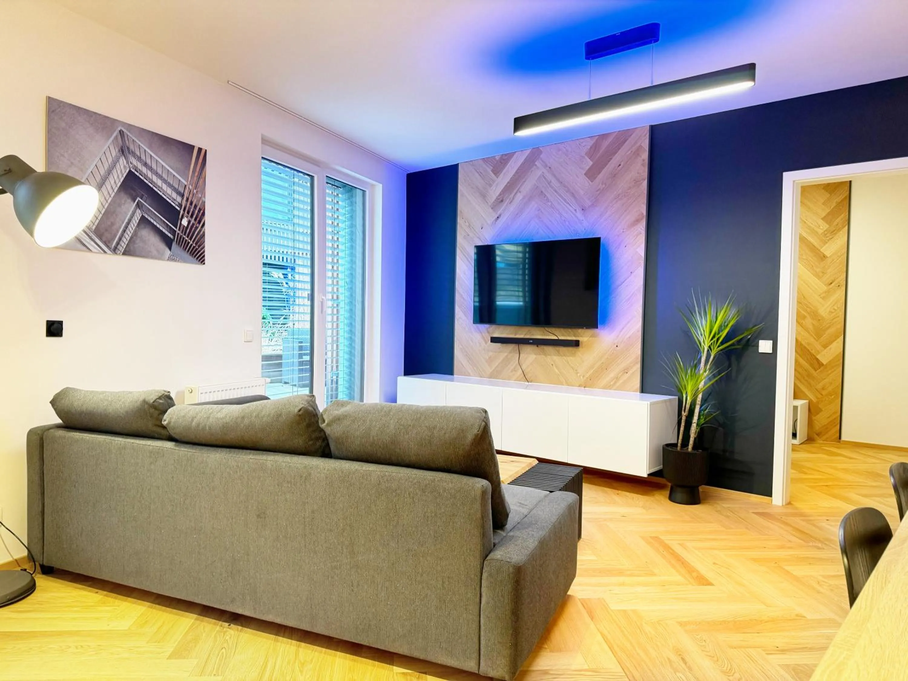Living room in Lakepark Residence