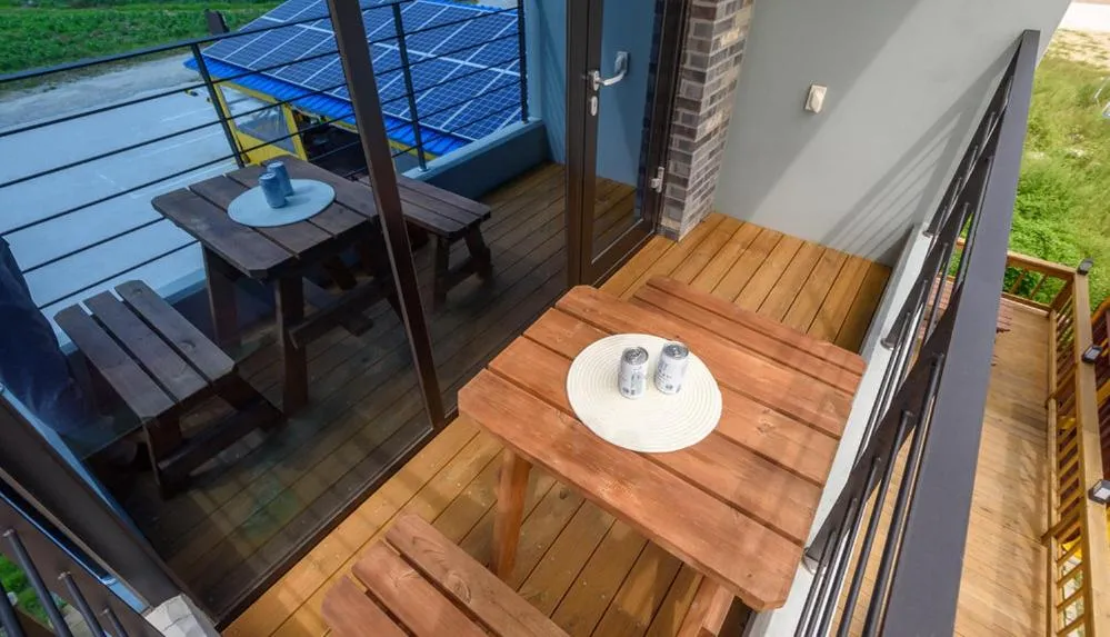 Balcony/Terrace in Gyeongpoen Pension