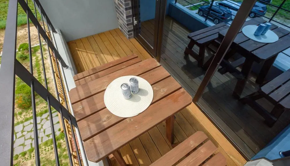 Balcony/Terrace in Gyeongpoen Pension