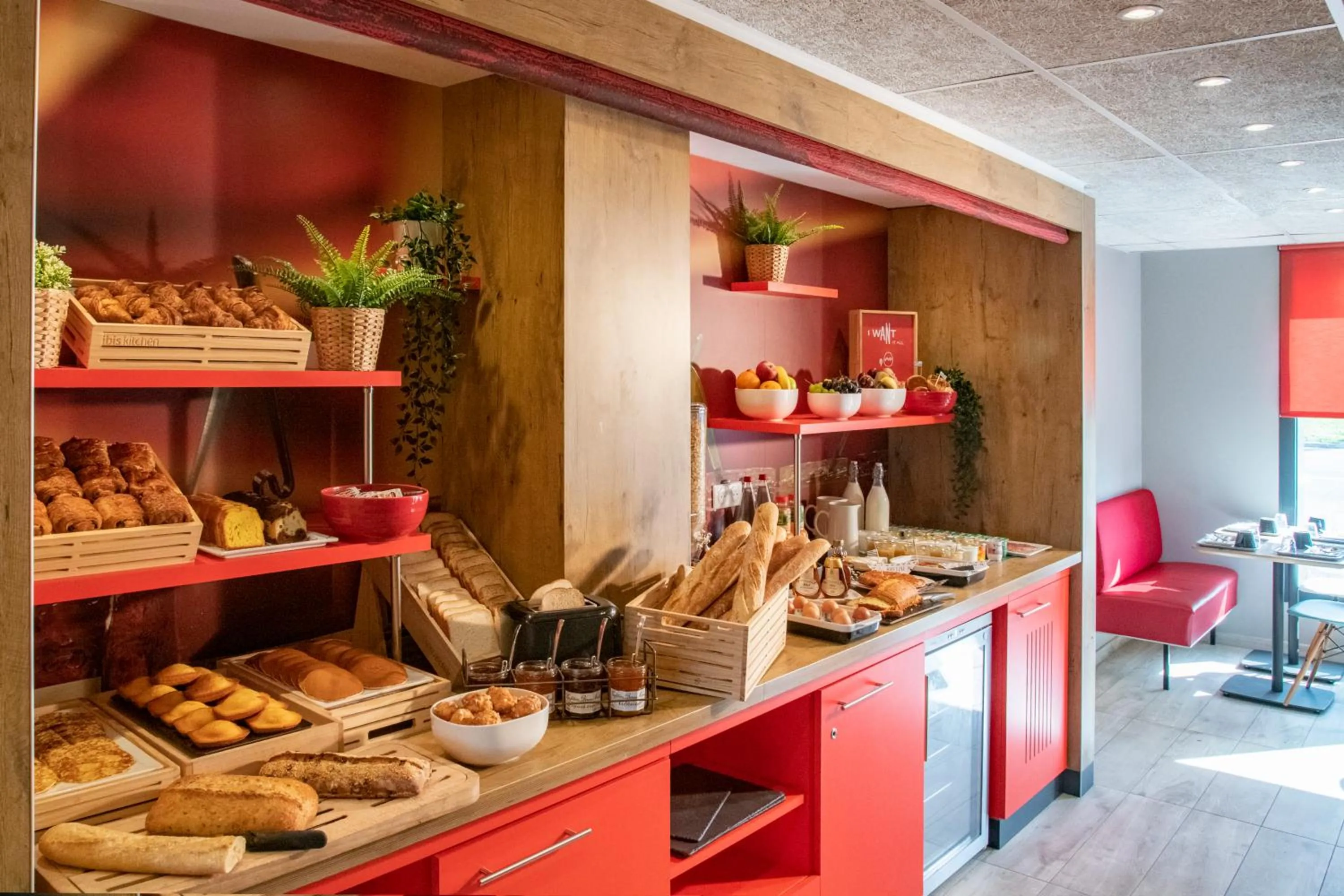 Buffet breakfast in ibis Pontorson Baie Du Mont Saint Michel