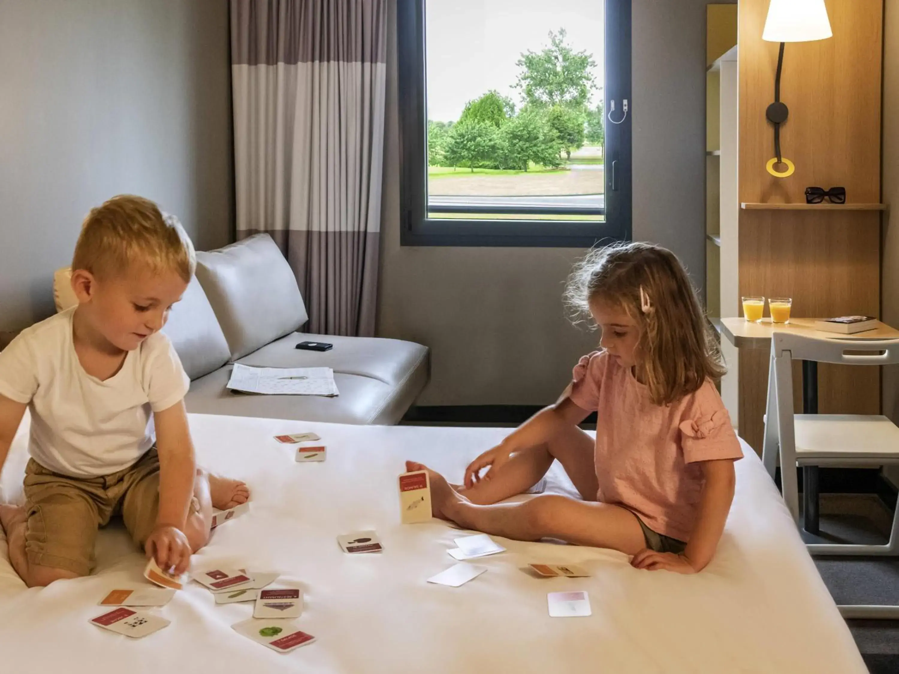 Family Room with One Double Bed and Sofa Bed in ibis Pontorson Baie Du Mont Saint Michel Family Room with One Double Bed and Sofa Bed in ibis Pontorson Baie Du Mont Saint Michel