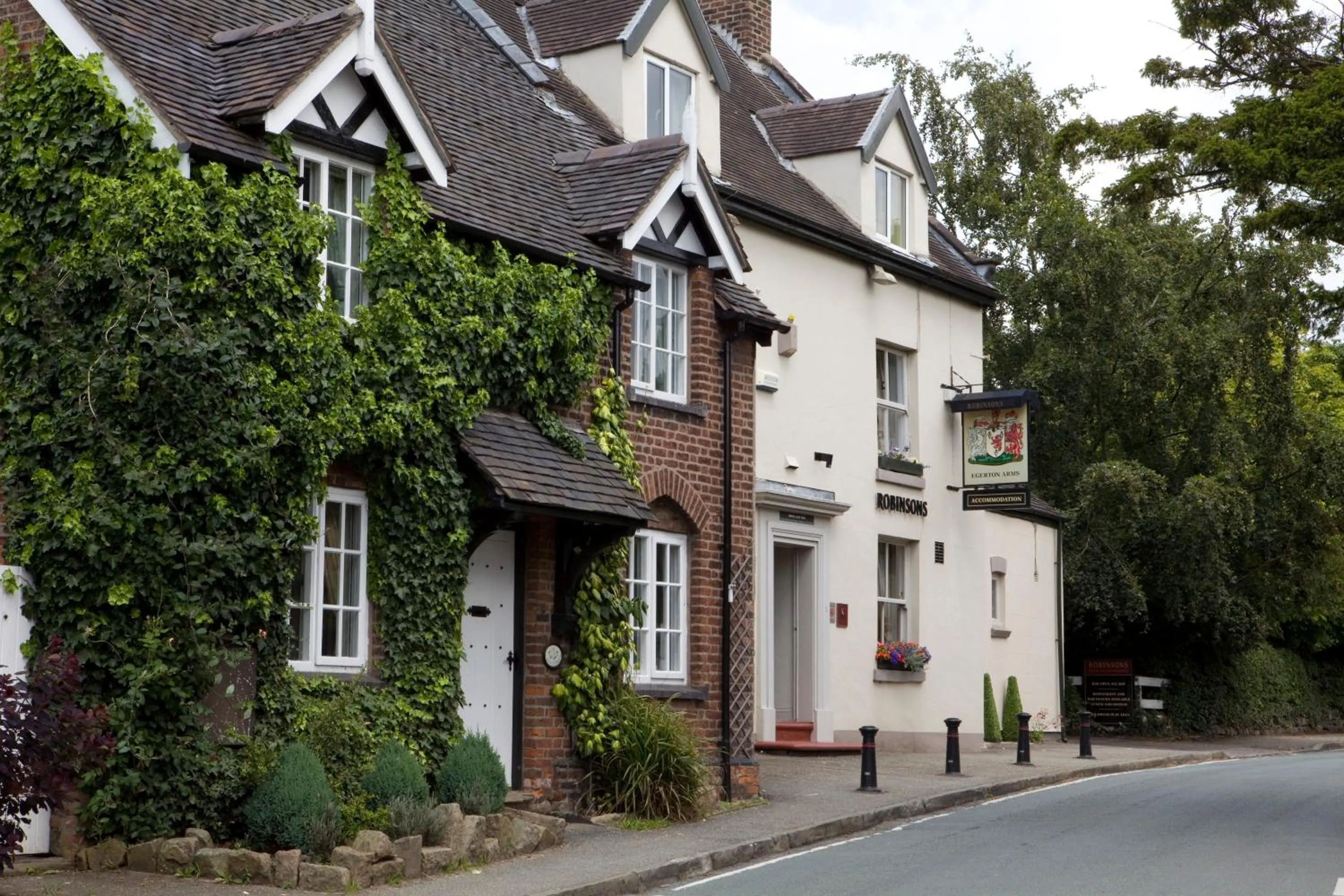 Facade/entrance in The Egerton Arms Astbury