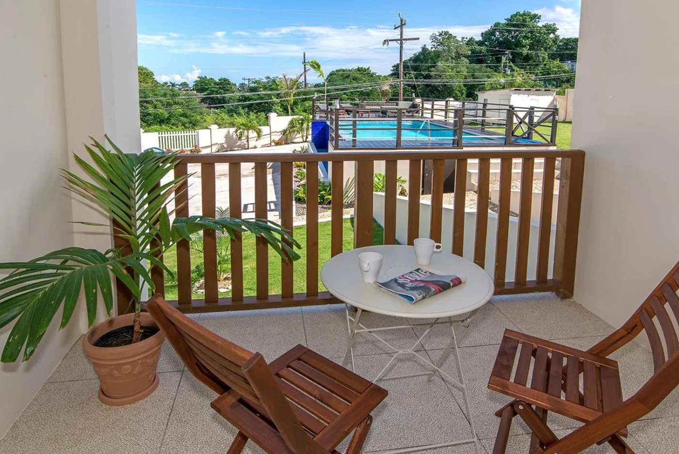 Pool view in Luxury 2BR Home facing Beach w/Pool Montego Bay #4