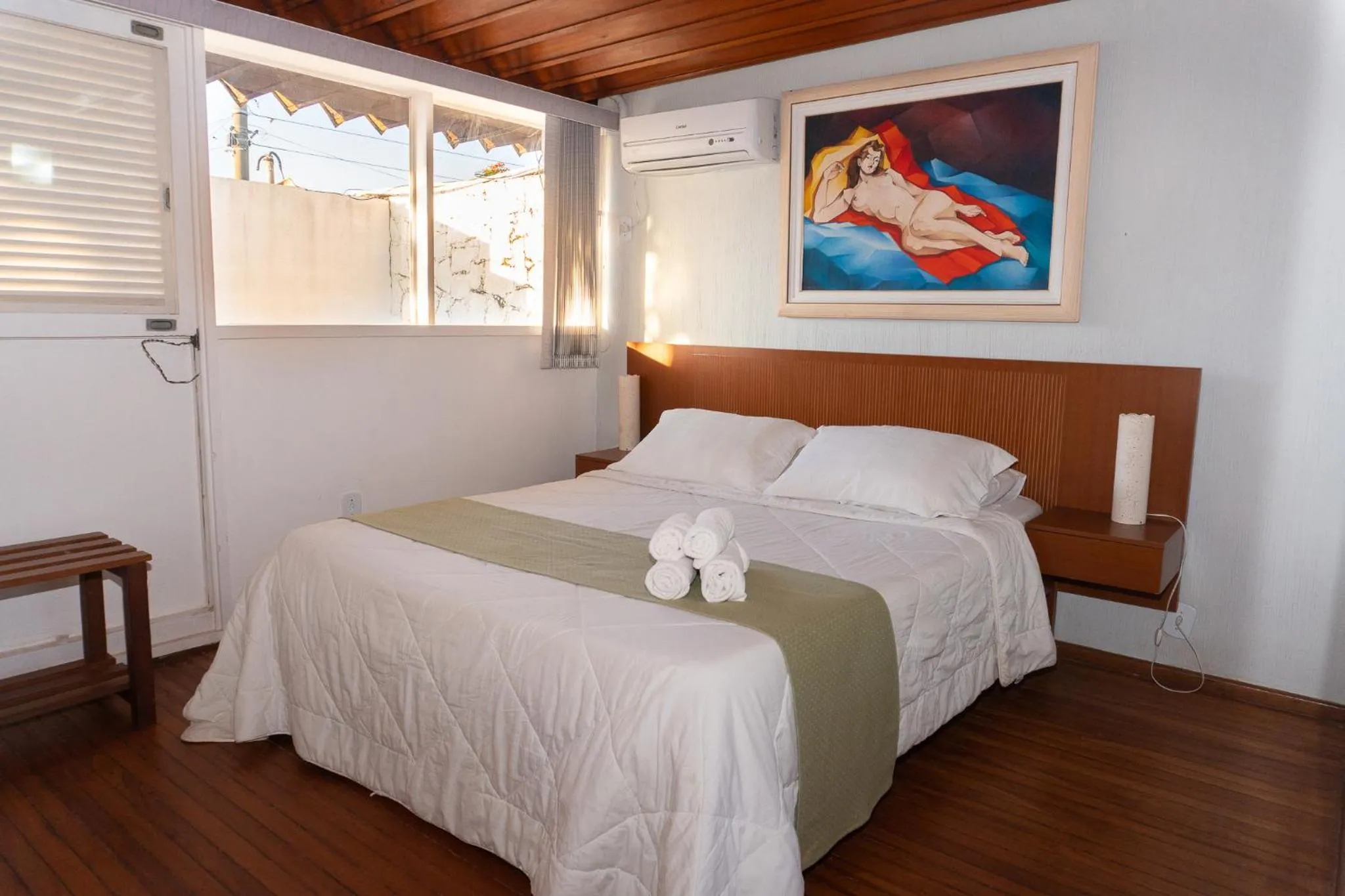 Bed in Pousada Marilia