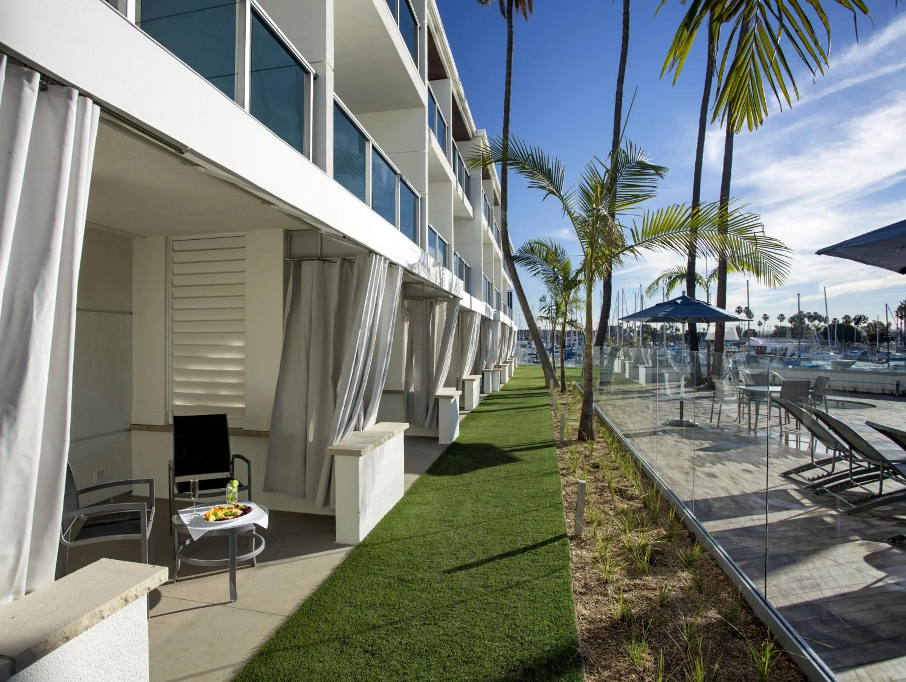 Patio in Marina del Rey Hotel