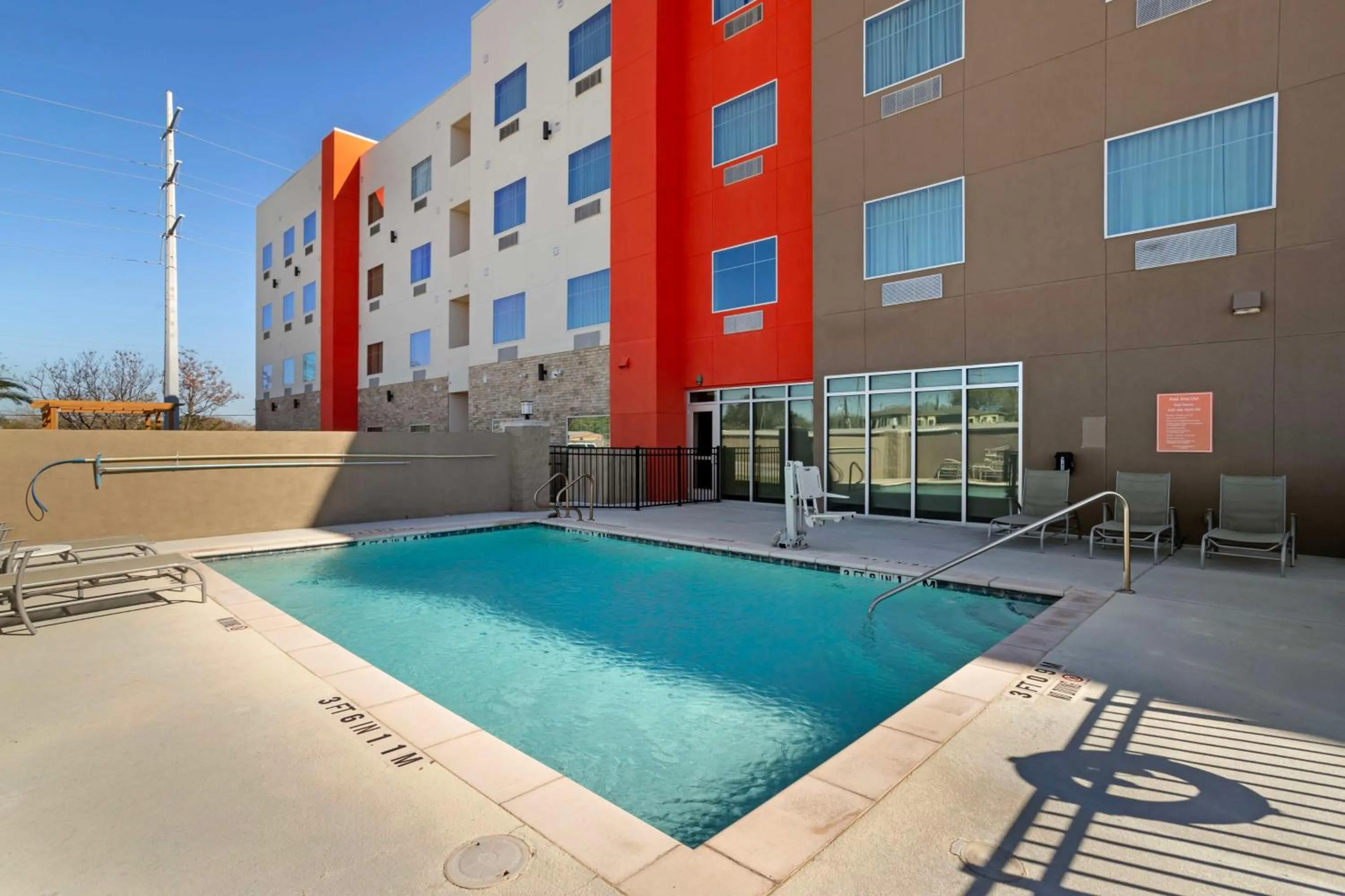 Pool view in Best Western Executive Residency IH-37 Corpus Christi