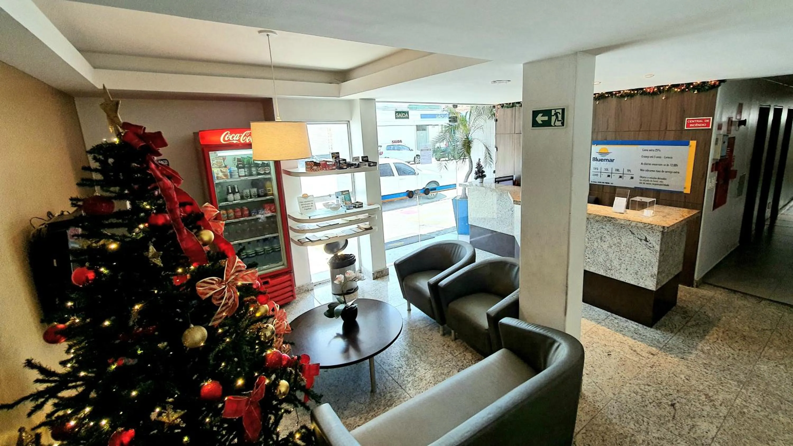 Communal lounge/ TV room in Bluemar Hotel