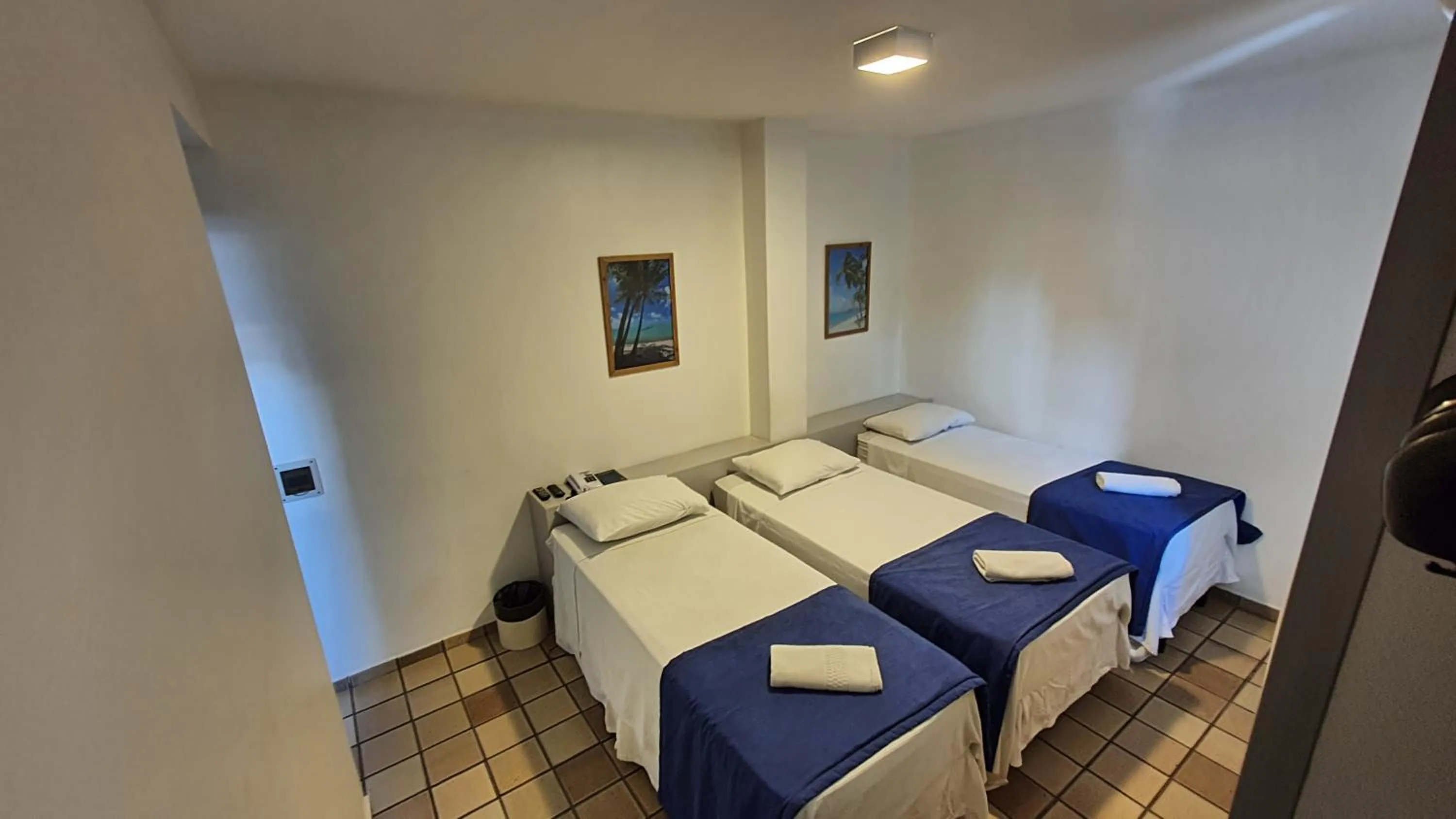 Bed in Bluemar Hotel