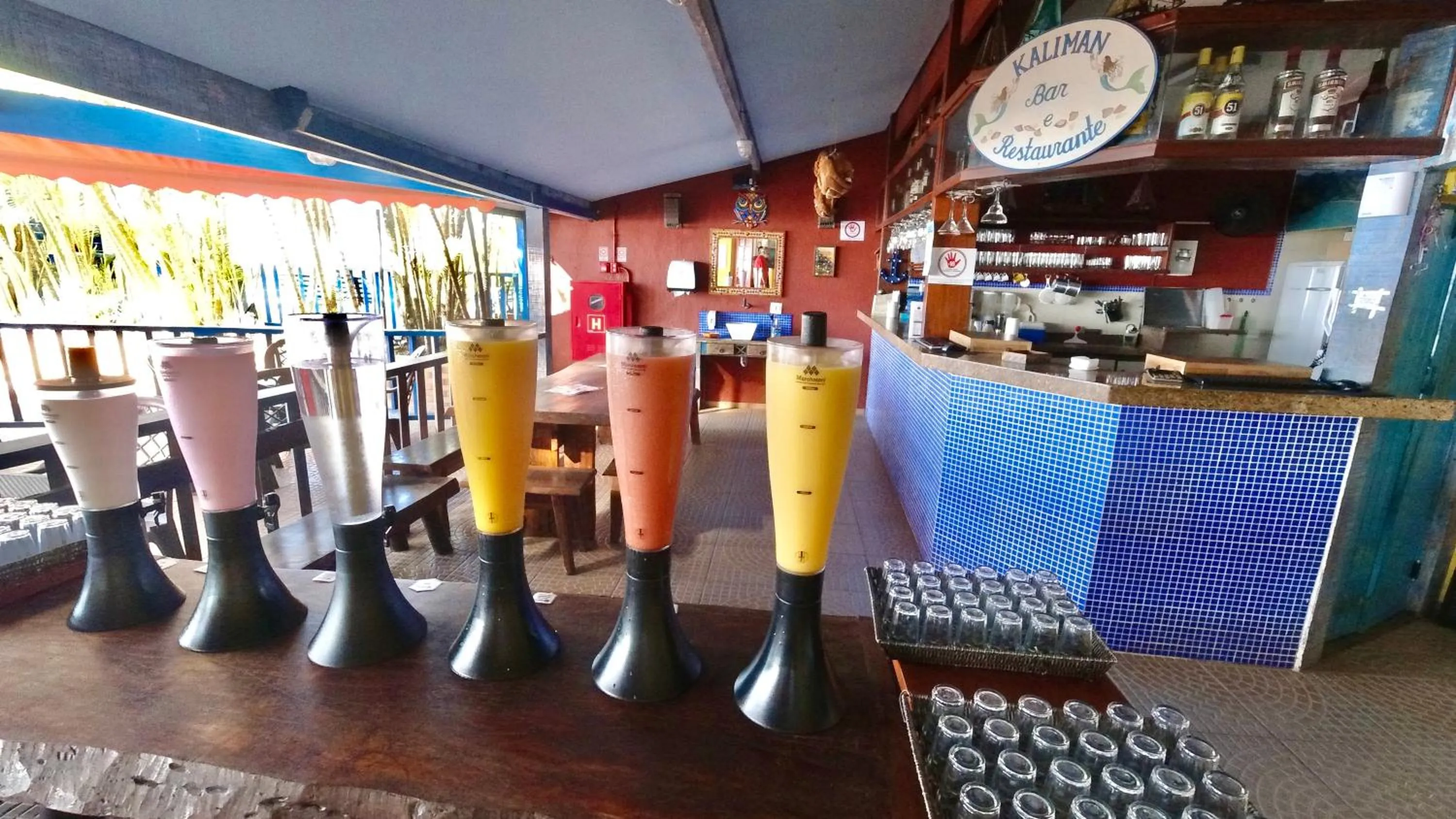 Buffet breakfast in Kaliman Pousada