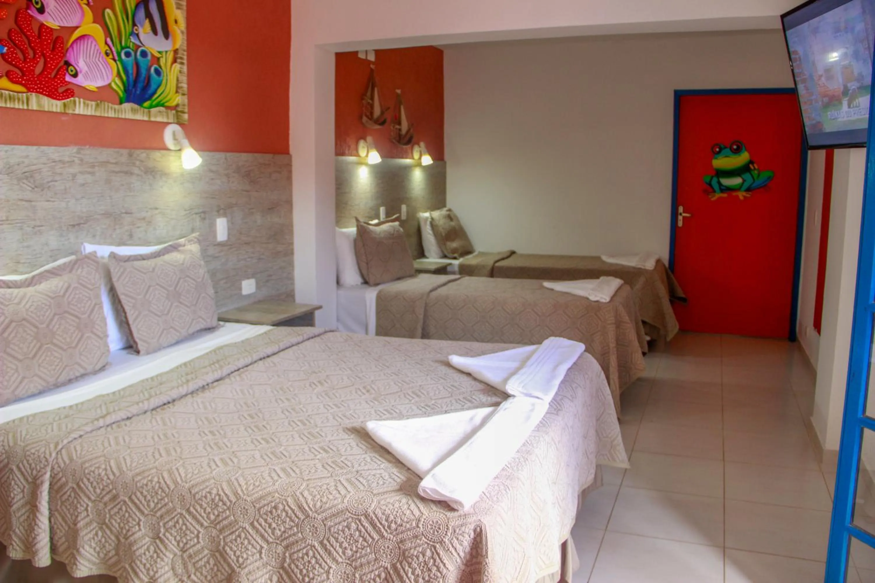 Bed in Kaliman Pousada