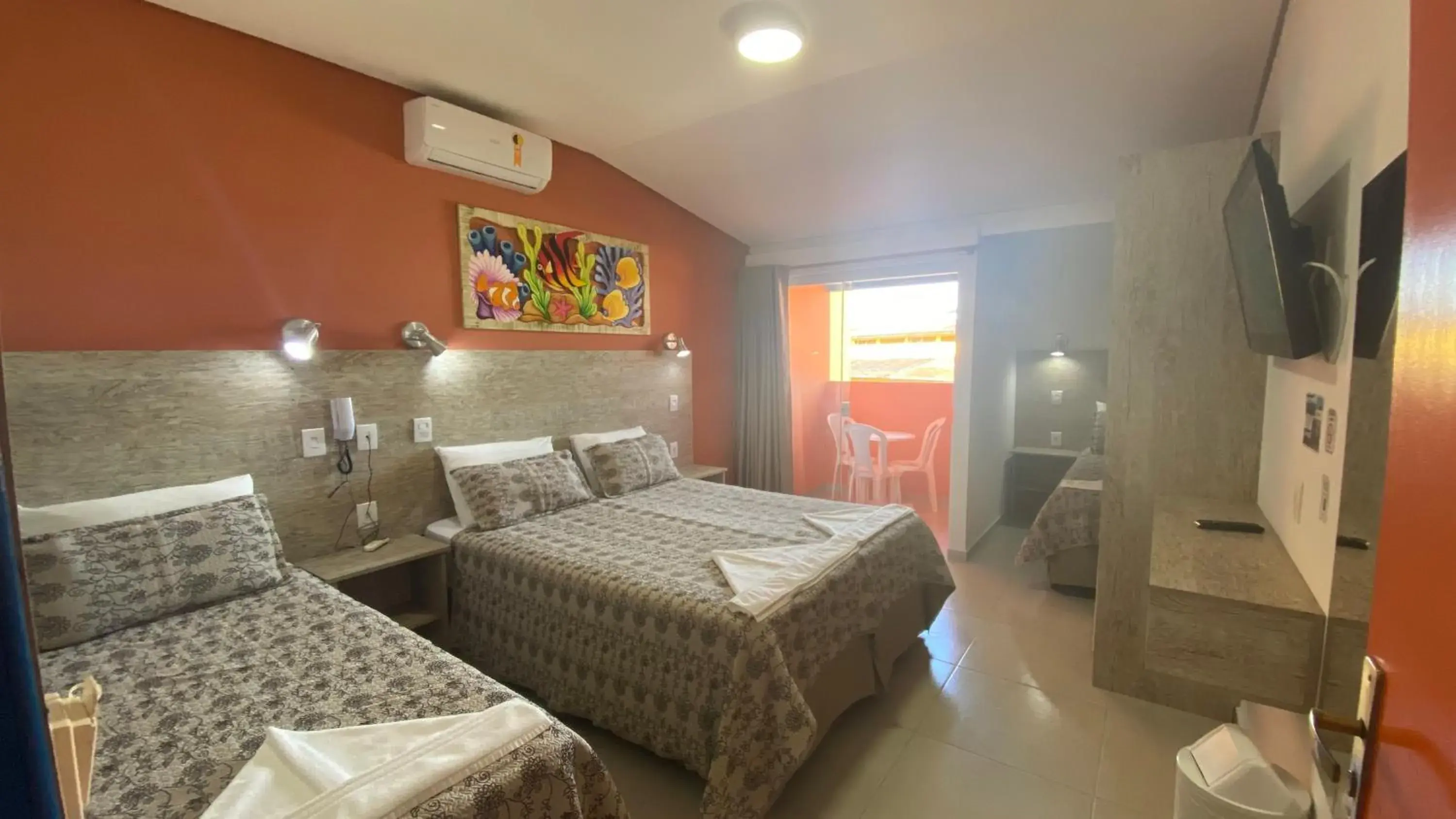 Quadruple Room with Partial Sea View in Kaliman Pousada Quadruple Room with Partial Sea View in Kaliman Pousada