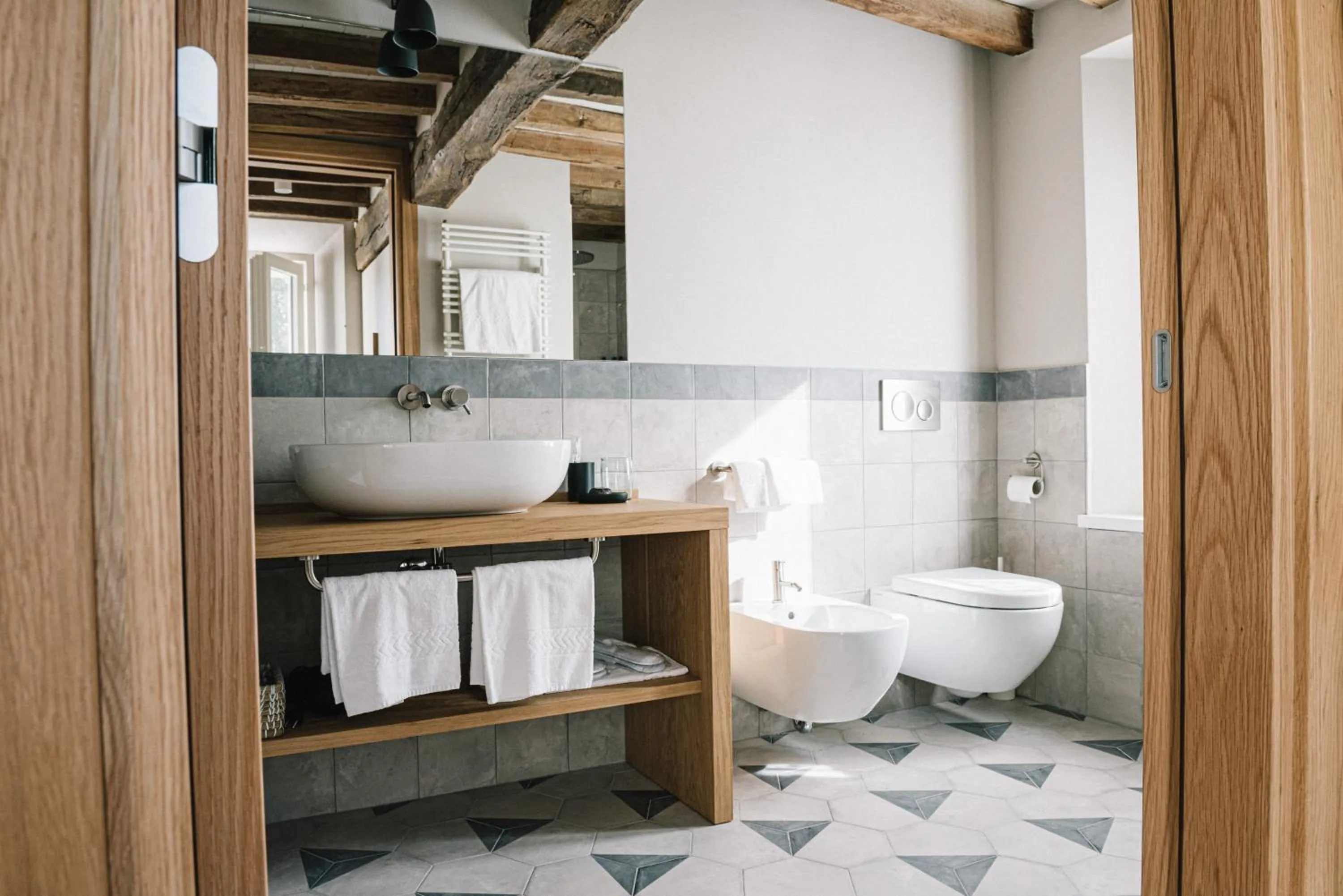 Bathroom in Relais Roncolo 1888 - Small Luxury Hotels of the World