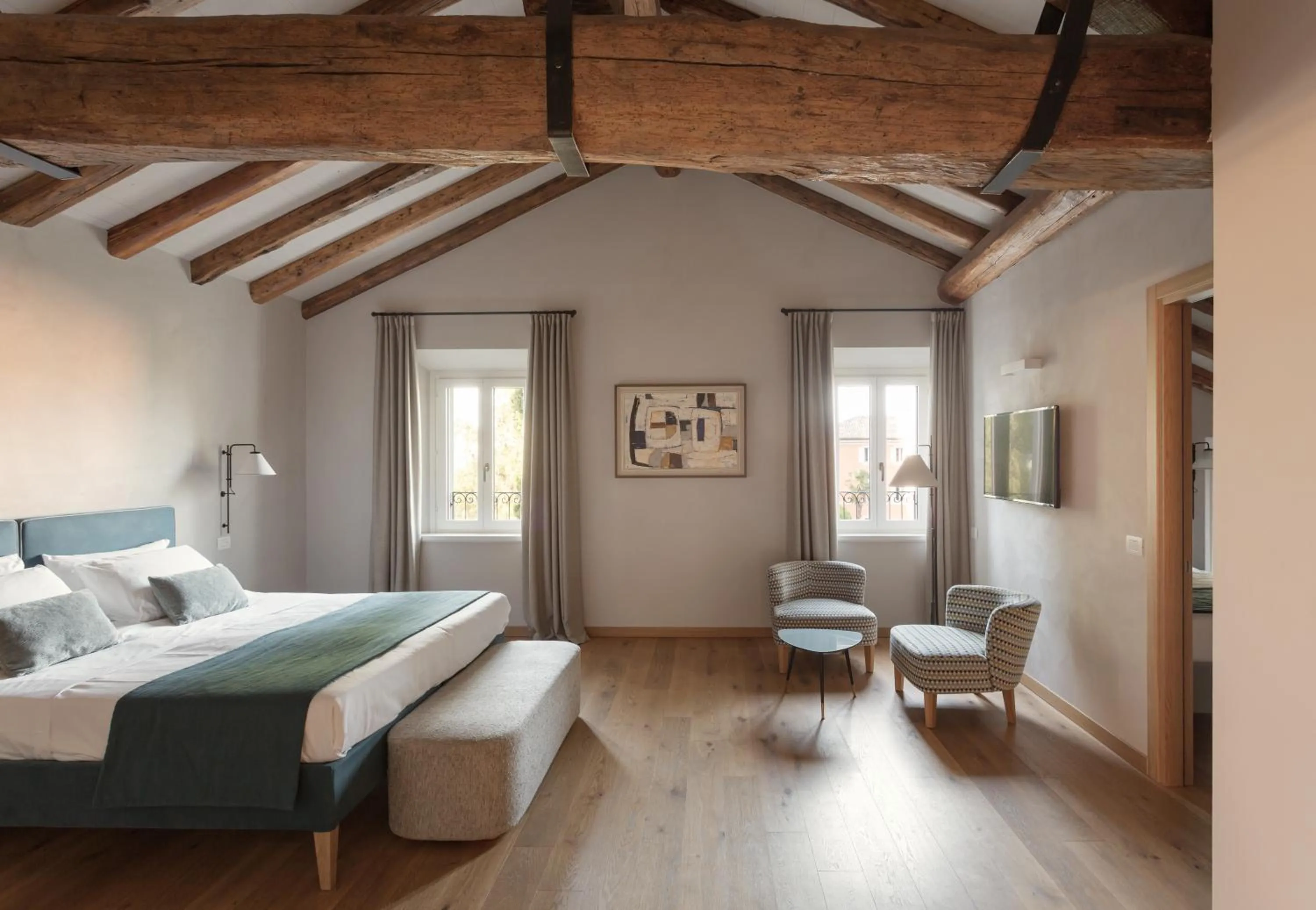 Bed in Relais Roncolo 1888 - Small Luxury Hotels of the World