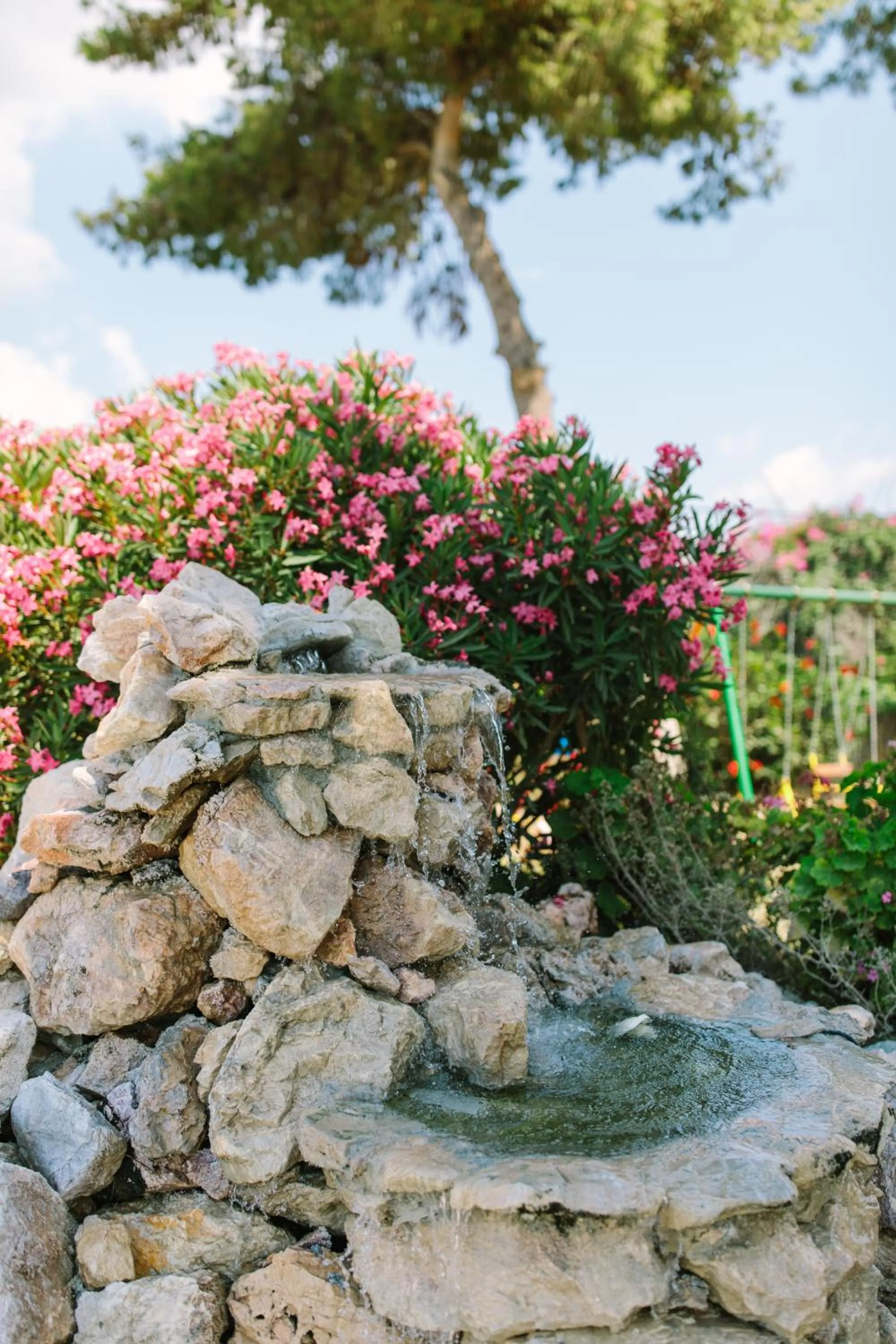Garden in Ampavris Family Apartments