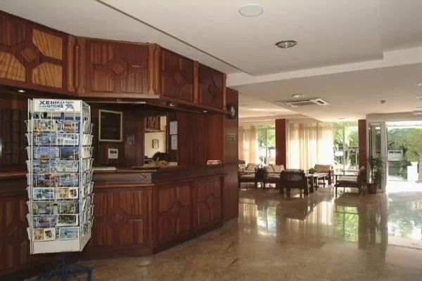 Lobby or reception in Theonia Hotel