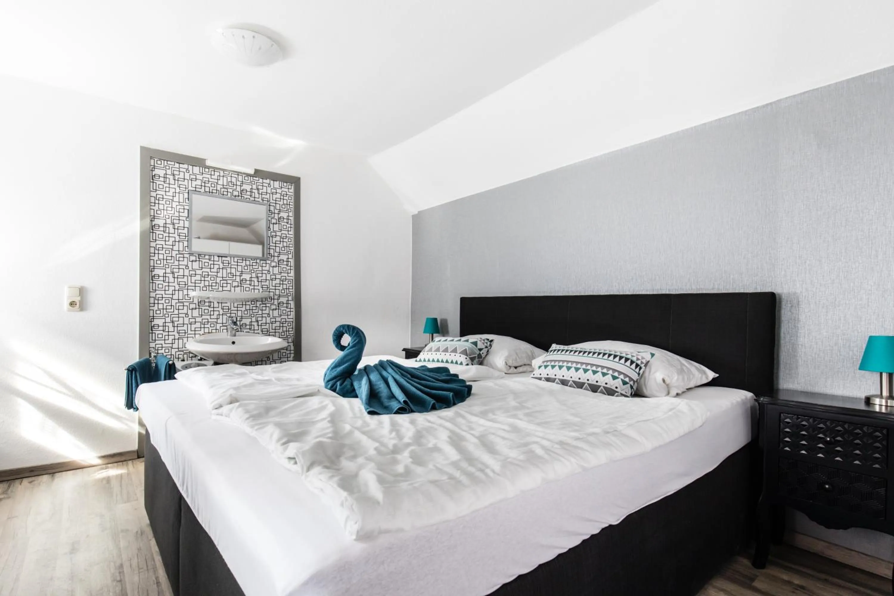 Bed in Pension „das Lädle“