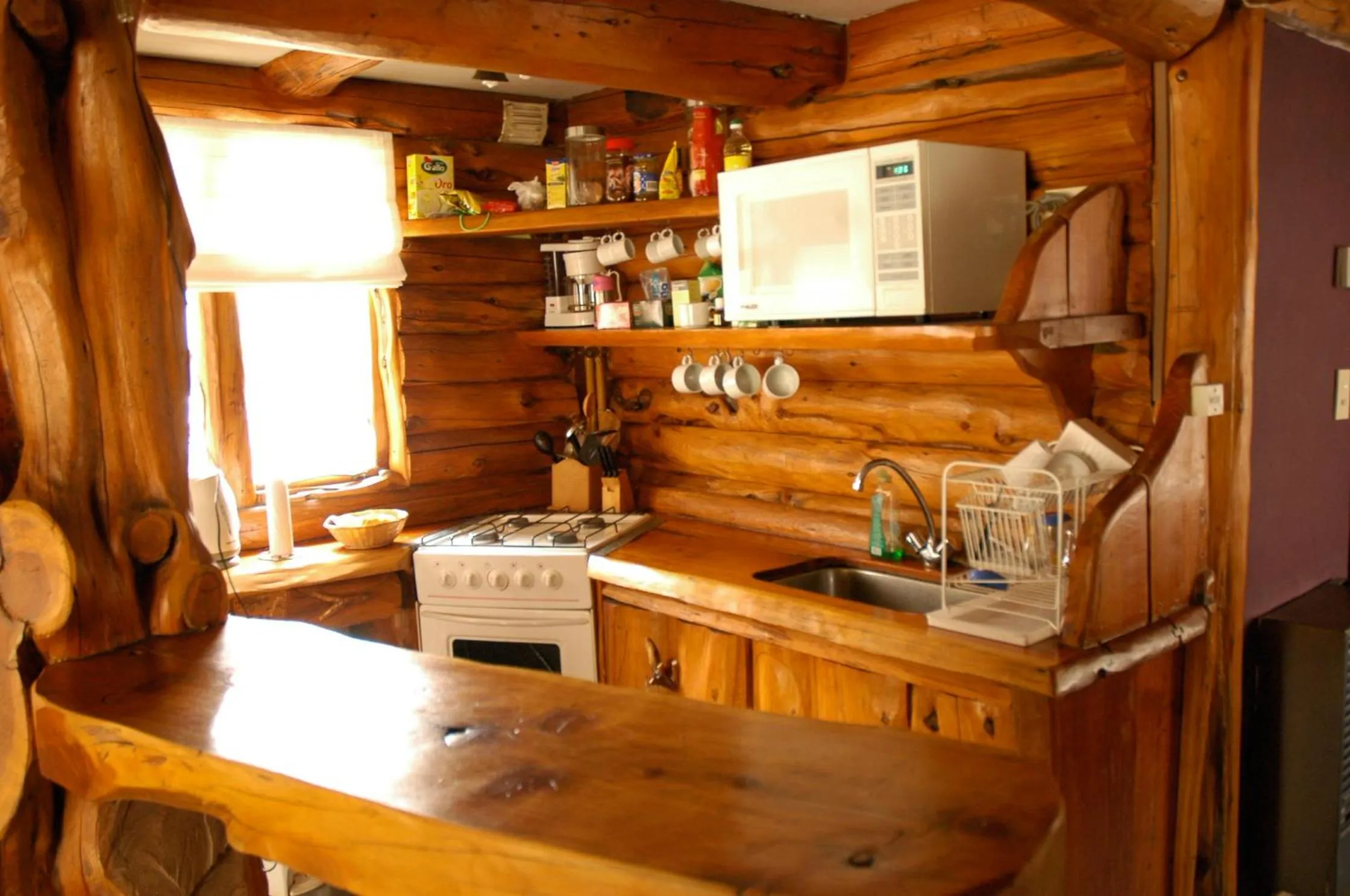 Kitchen or kitchenette in Los Nires Lodge Cerro Catedral