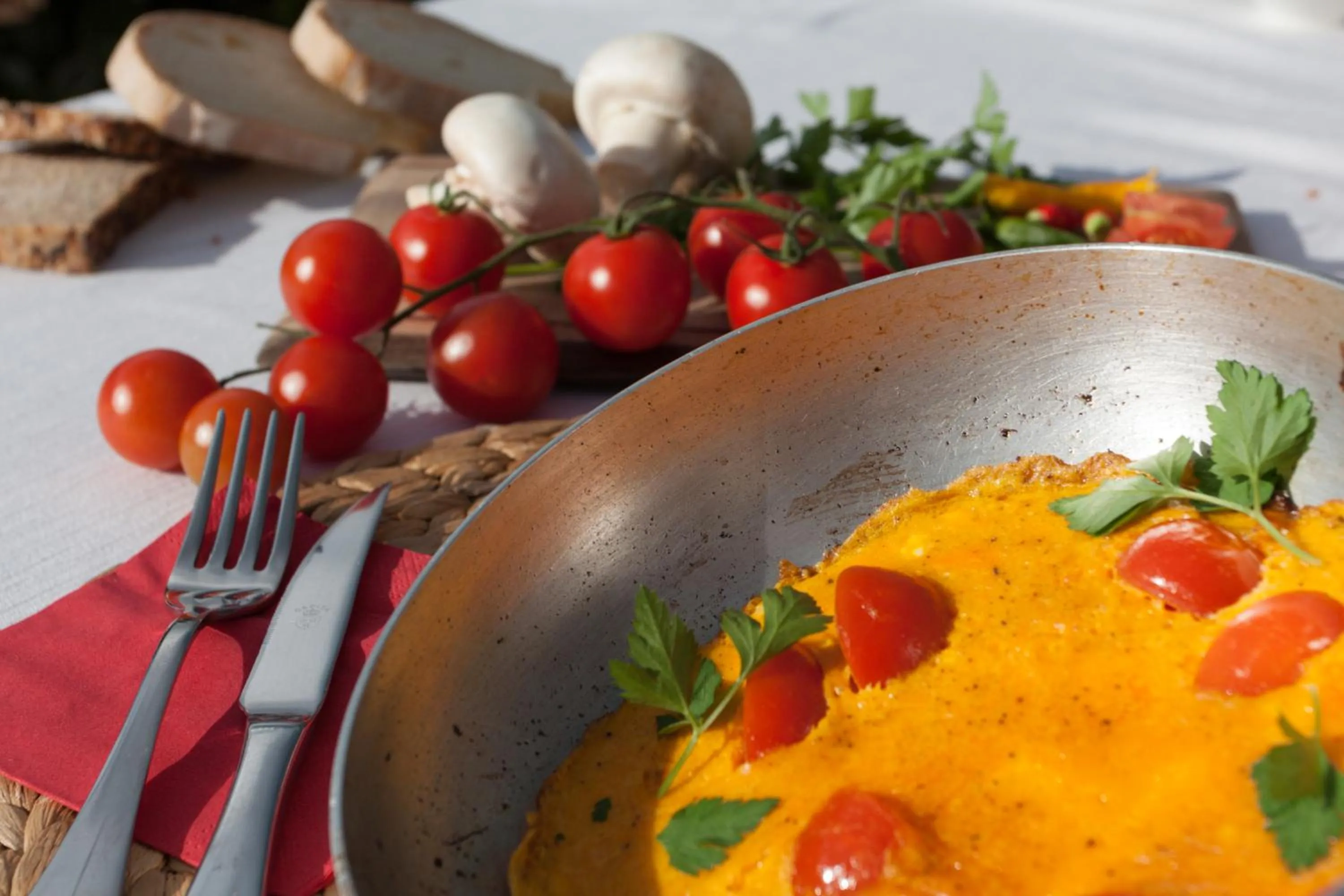 Continental breakfast in Locanda Del Parco Hotel
