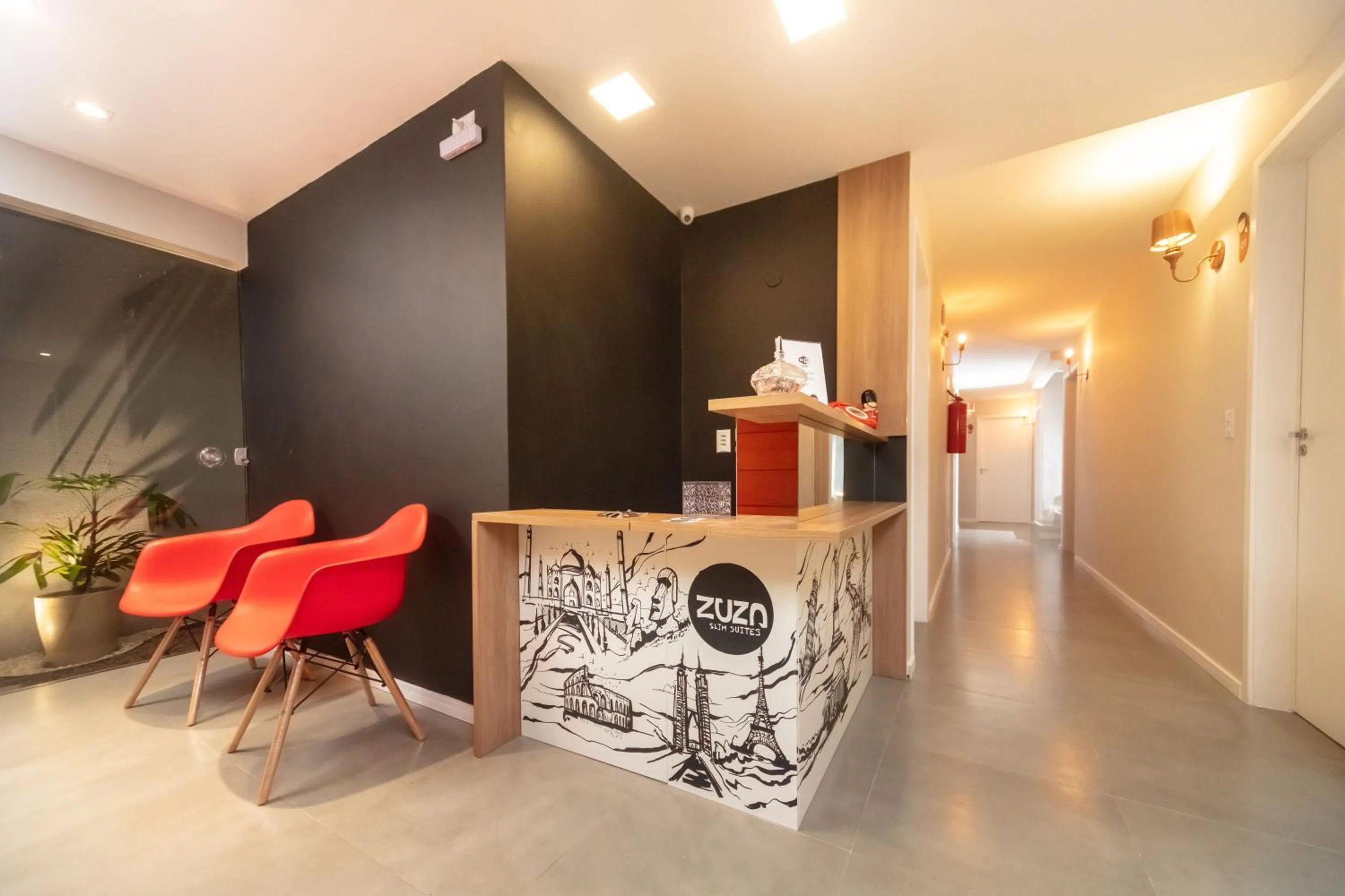 Lobby or reception in Zuza Slim Suítes
