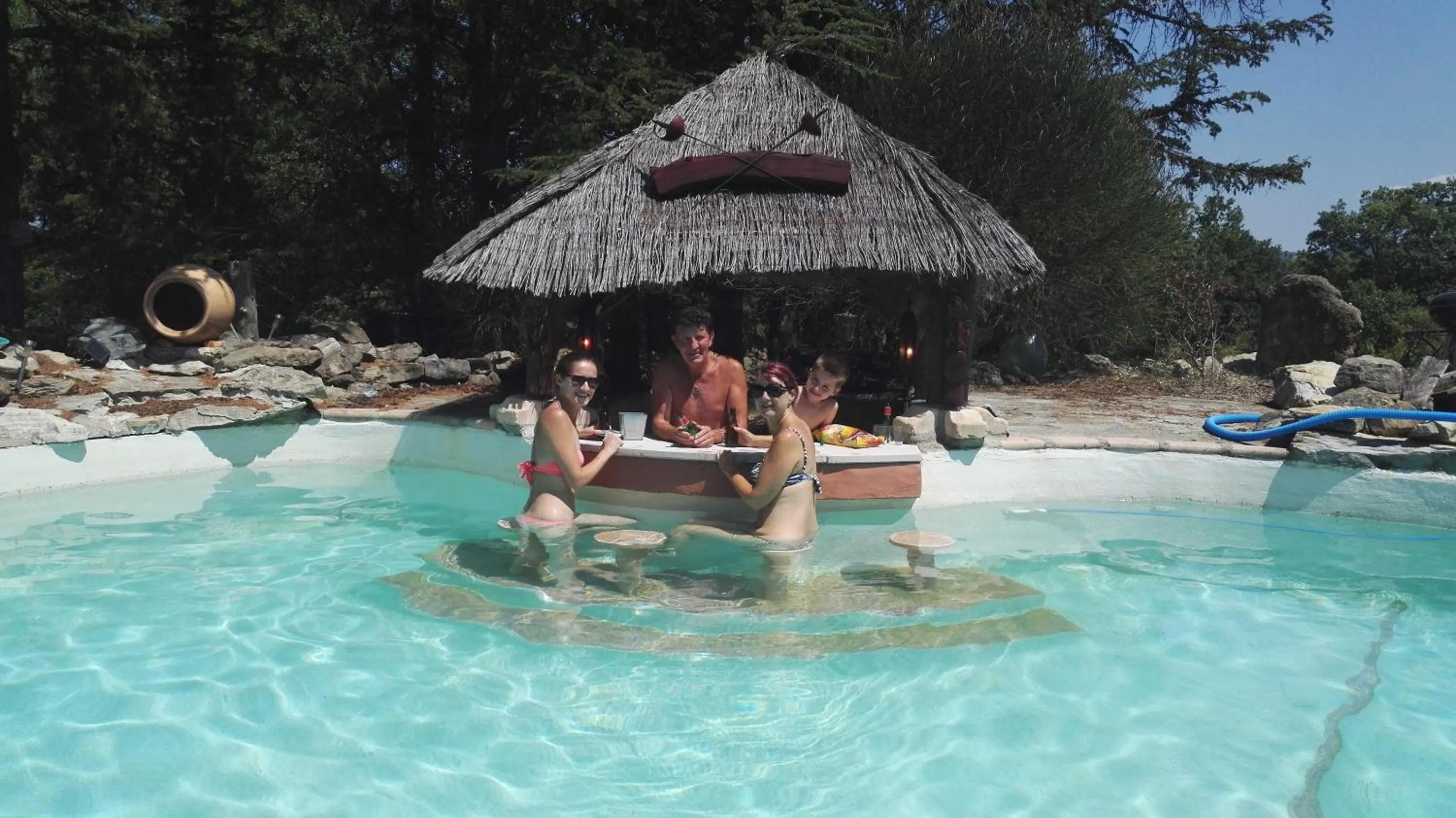 Swimming pool in Suite Médiévale 40m2 chambre d' hôte du Mas Fabrègue