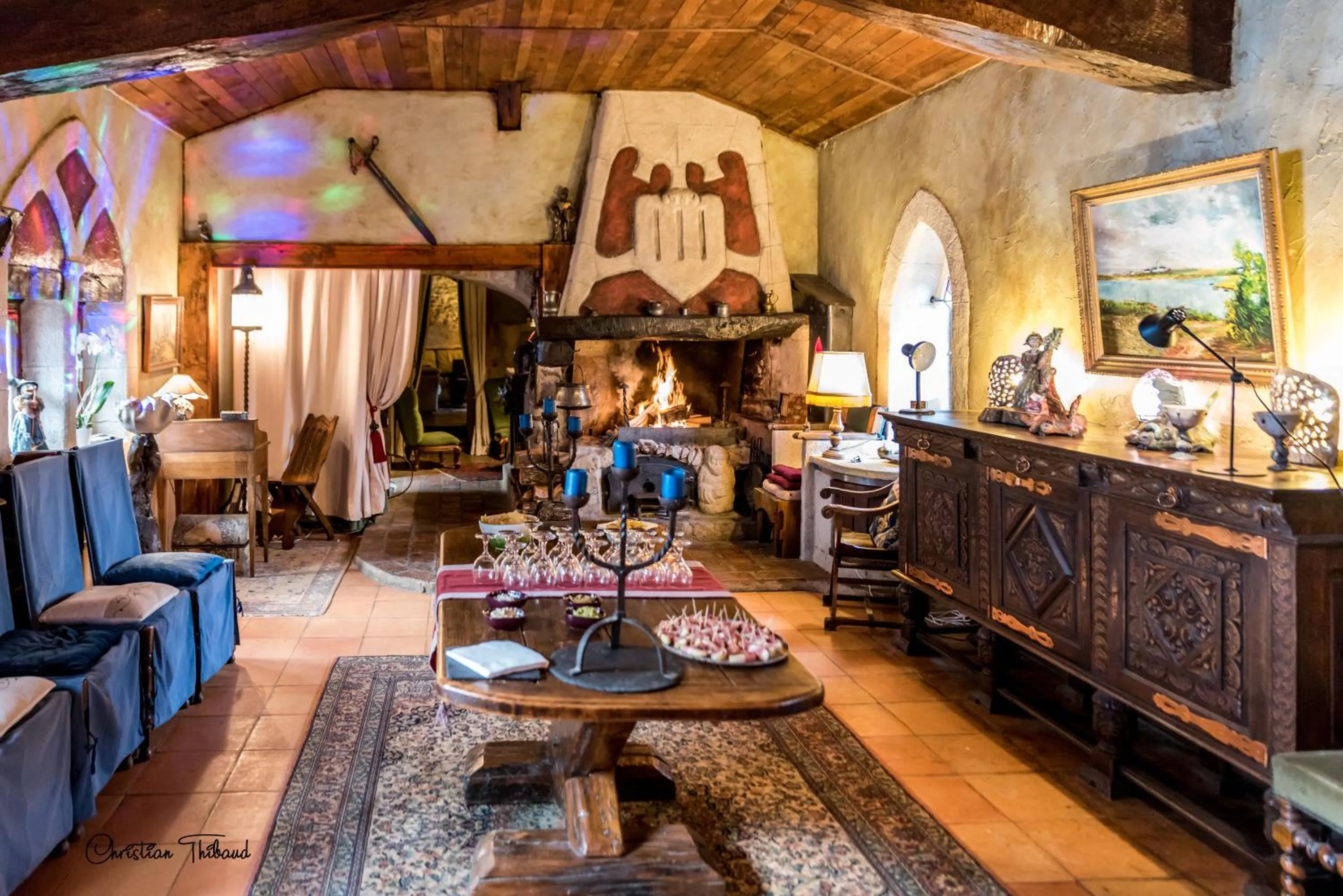 Banquet/Function facilities in Suite Médiévale 40m2 chambre d' hôte du Mas Fabrègue