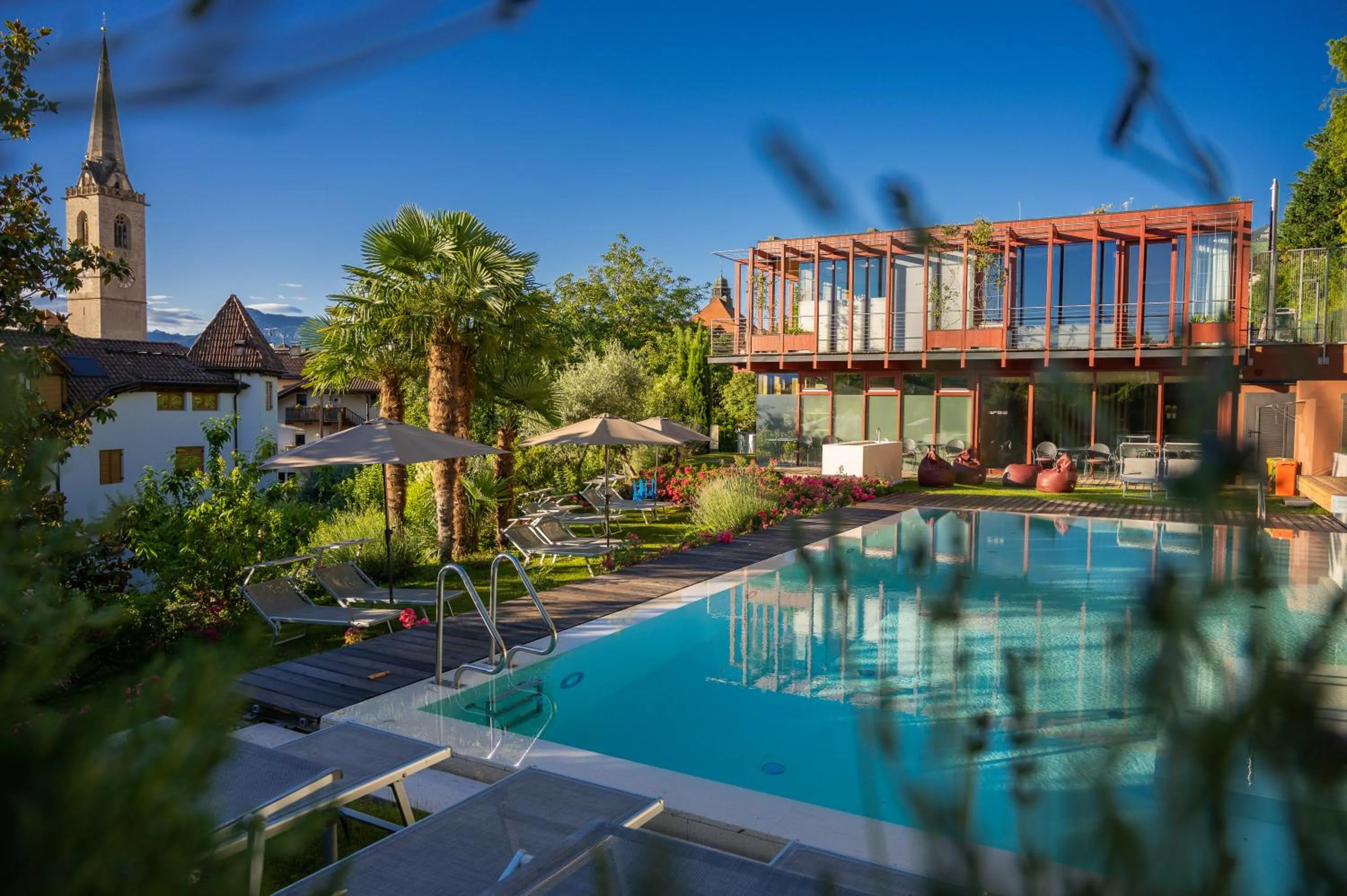 Garden view in Hotel Goldener Stern