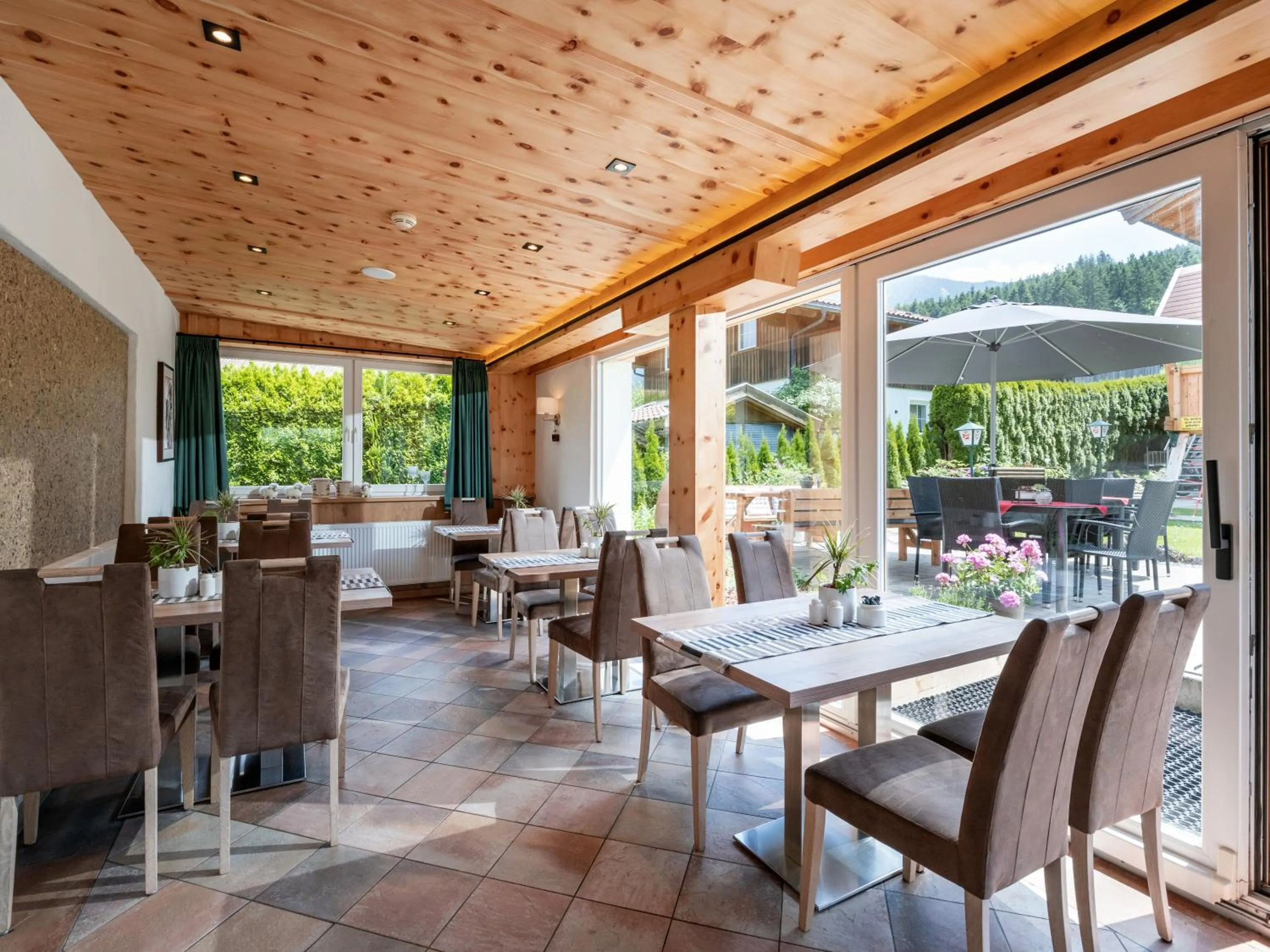 Garden view in Haus Tirol