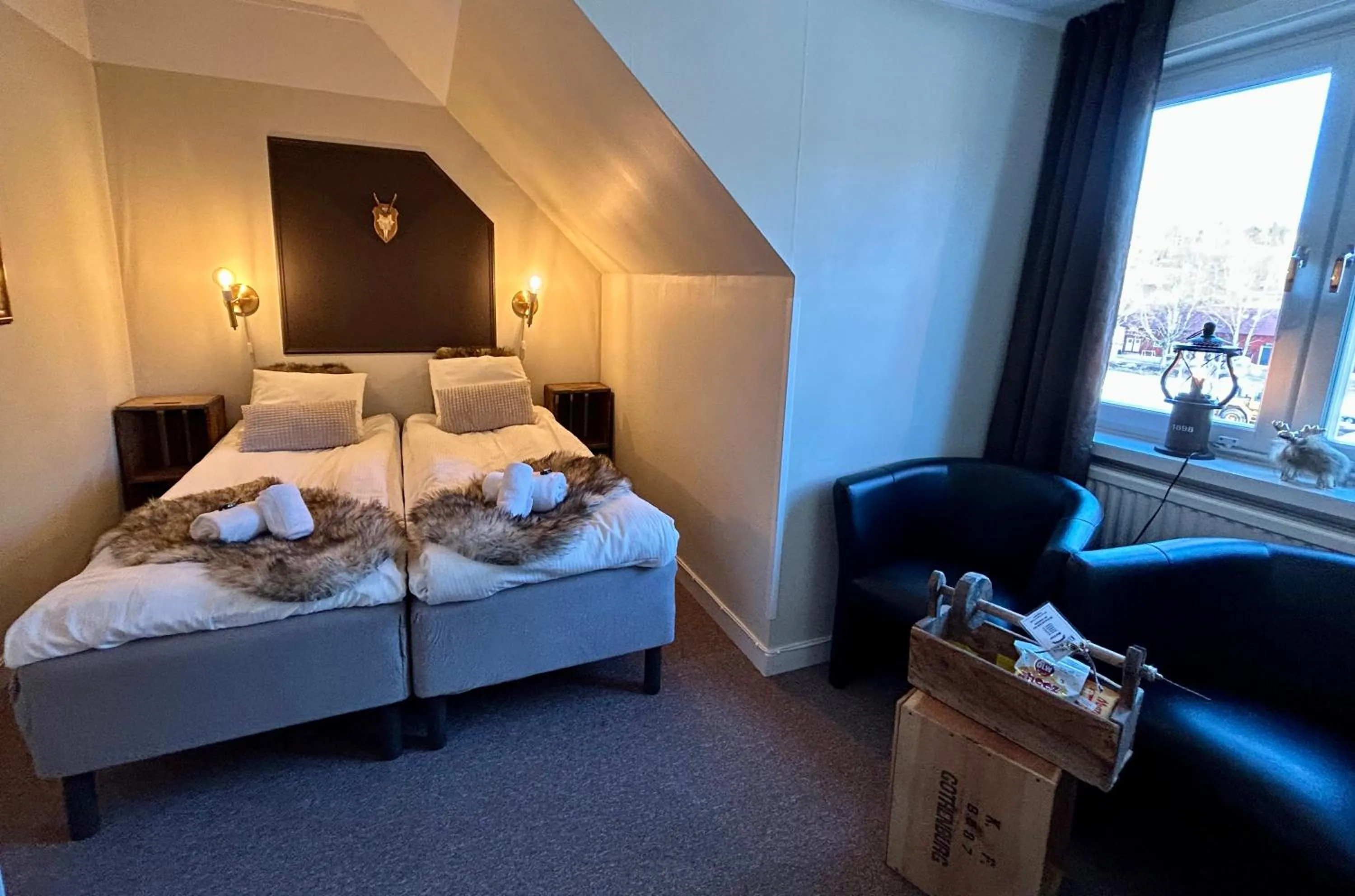 Bed in Kungshaga Hotell