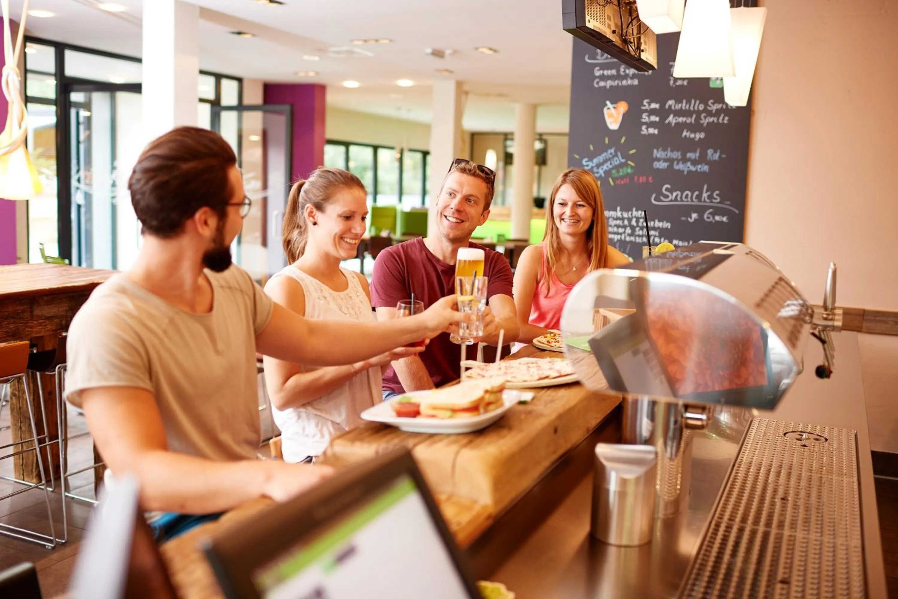 Lounge or bar in Explorer Hotel Montafon