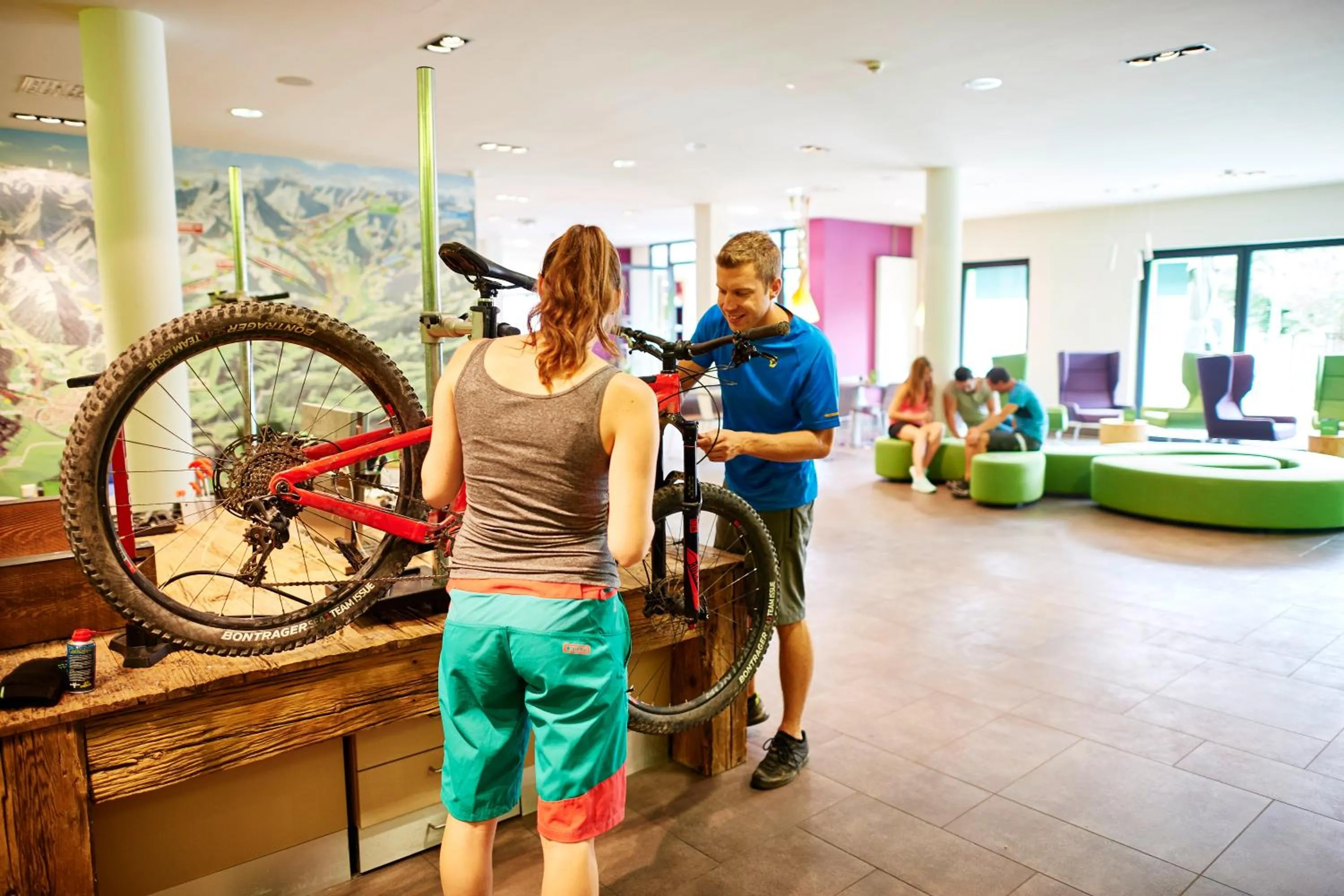 Lounge or bar in Explorer Hotel Montafon